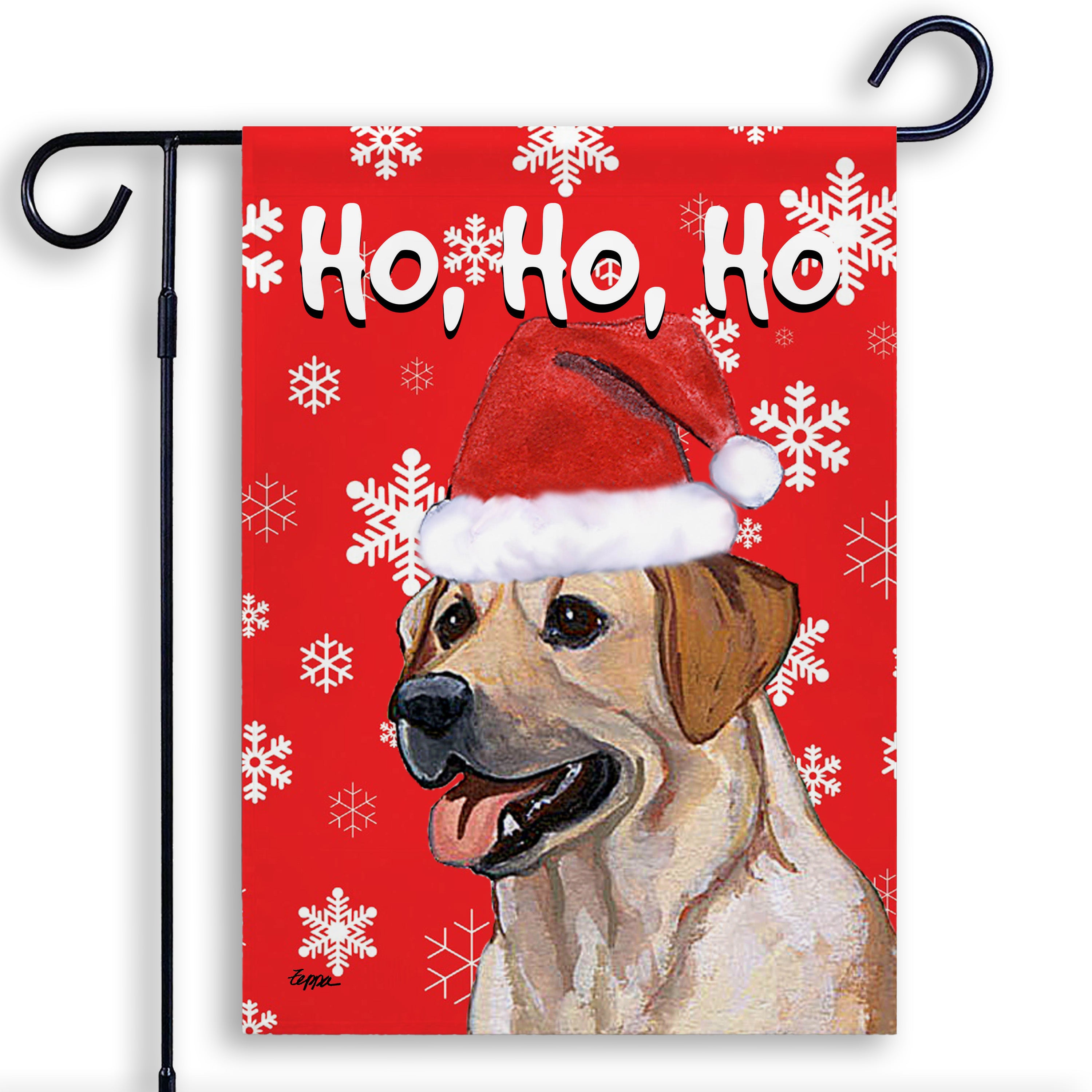 Labrador Retriever Christmas Garden Flag