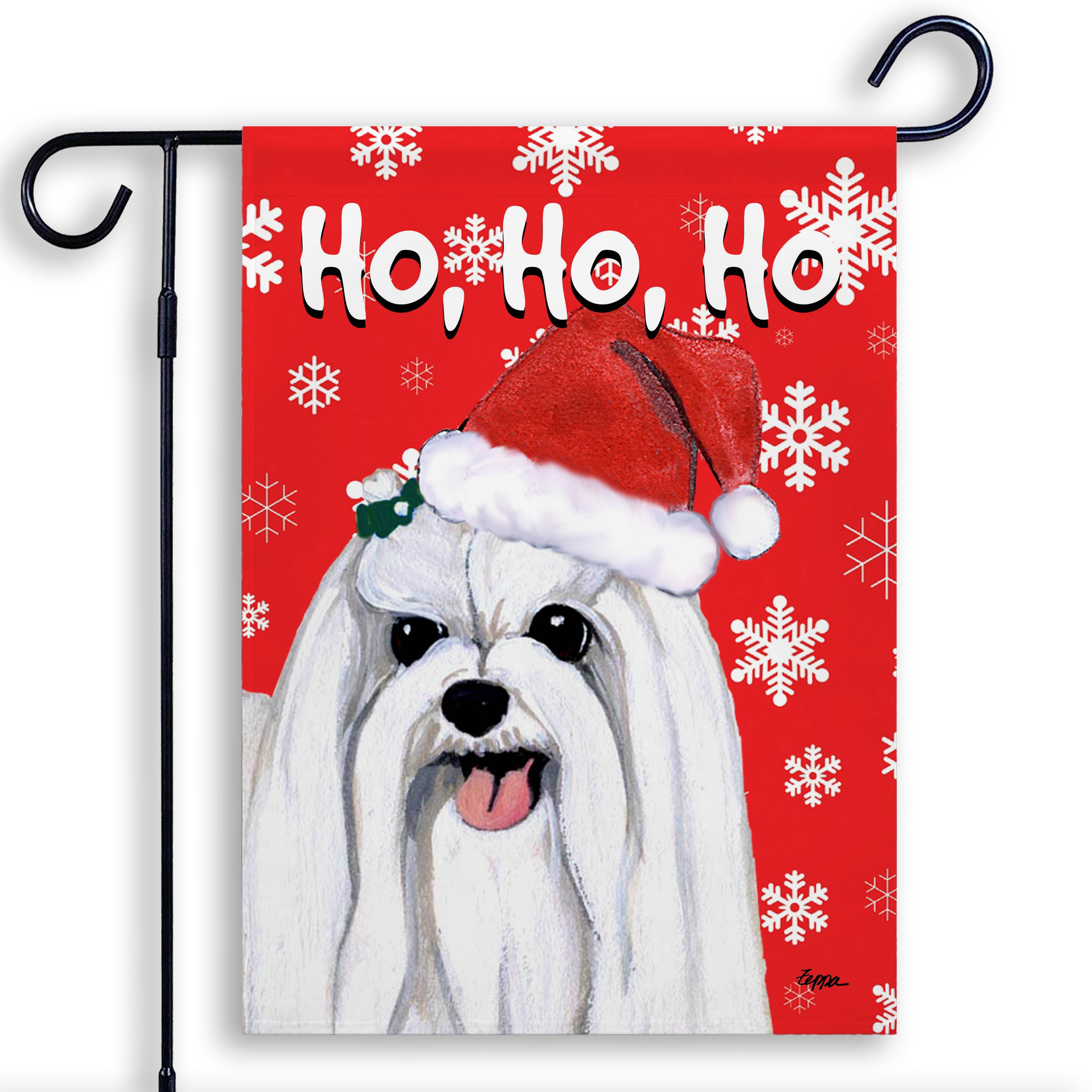 Maltese Christmas Garden Flag