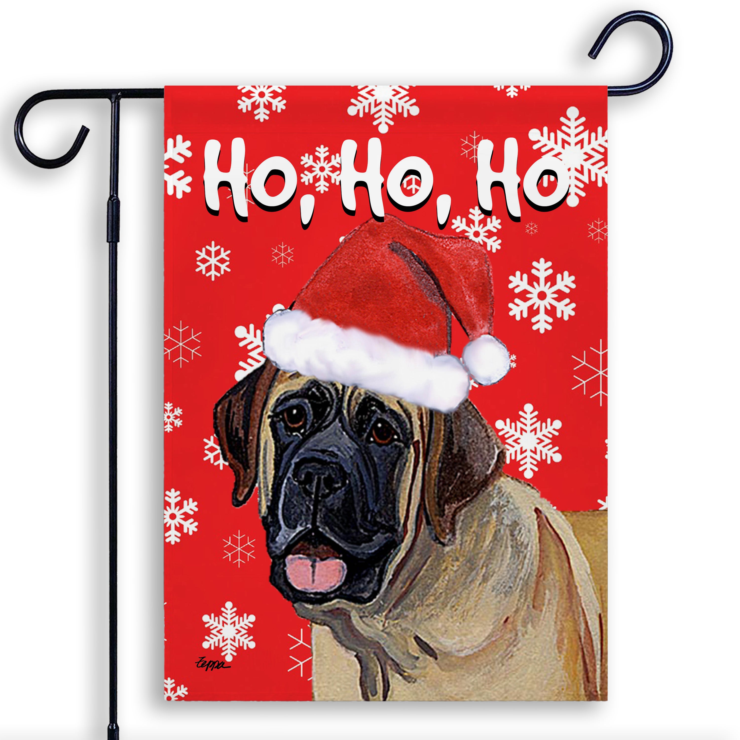 Mastiff Christmas Garden Flag