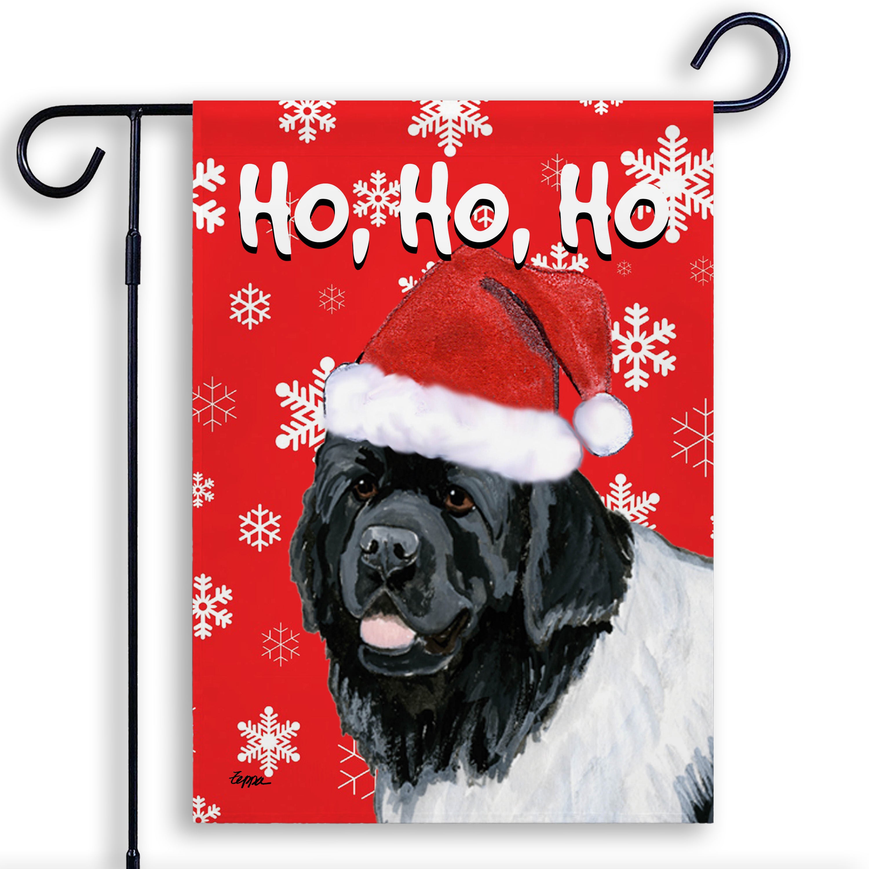 Newfoundland Christmas Garden Flag