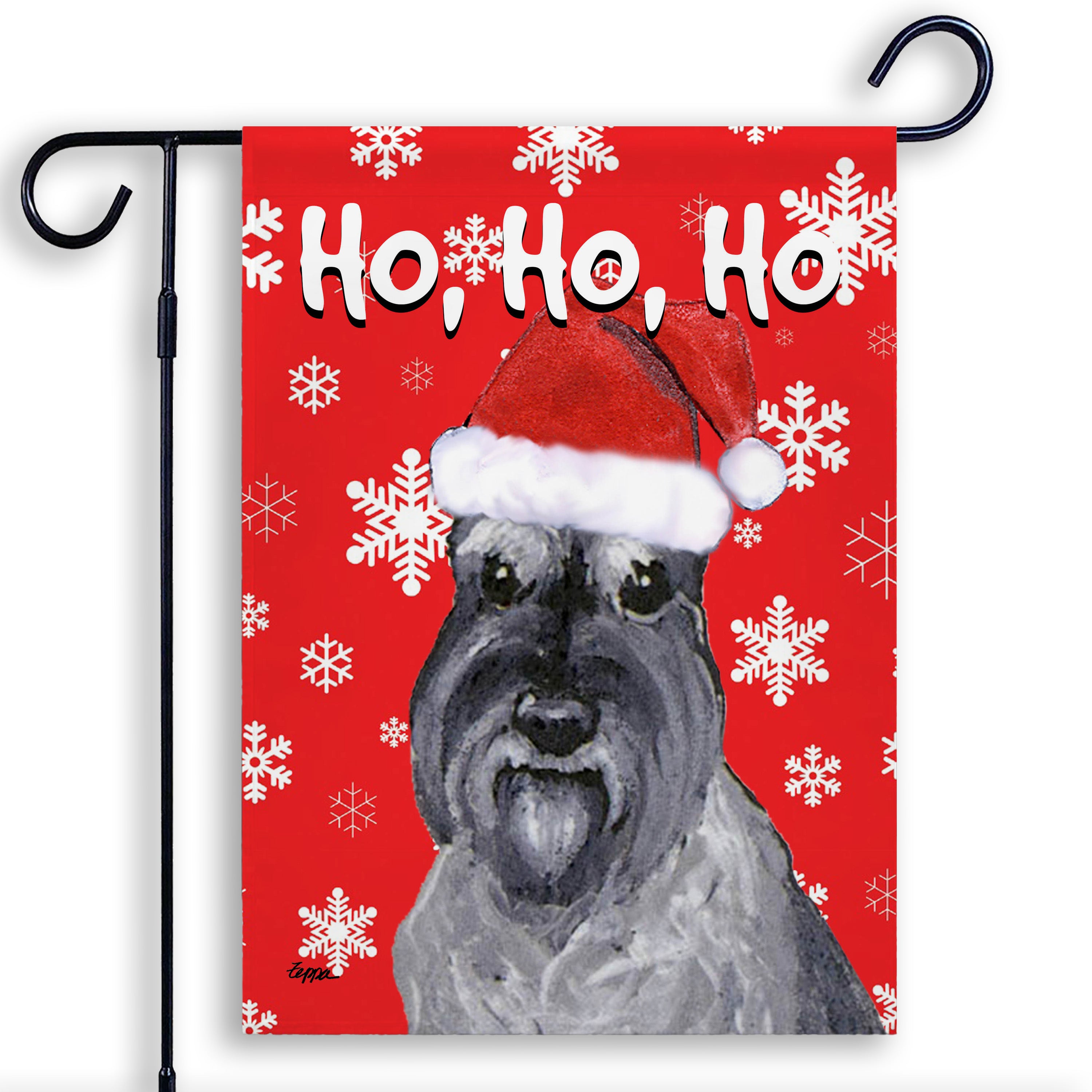 Schnauzer Miniature Christmas Garden Flag