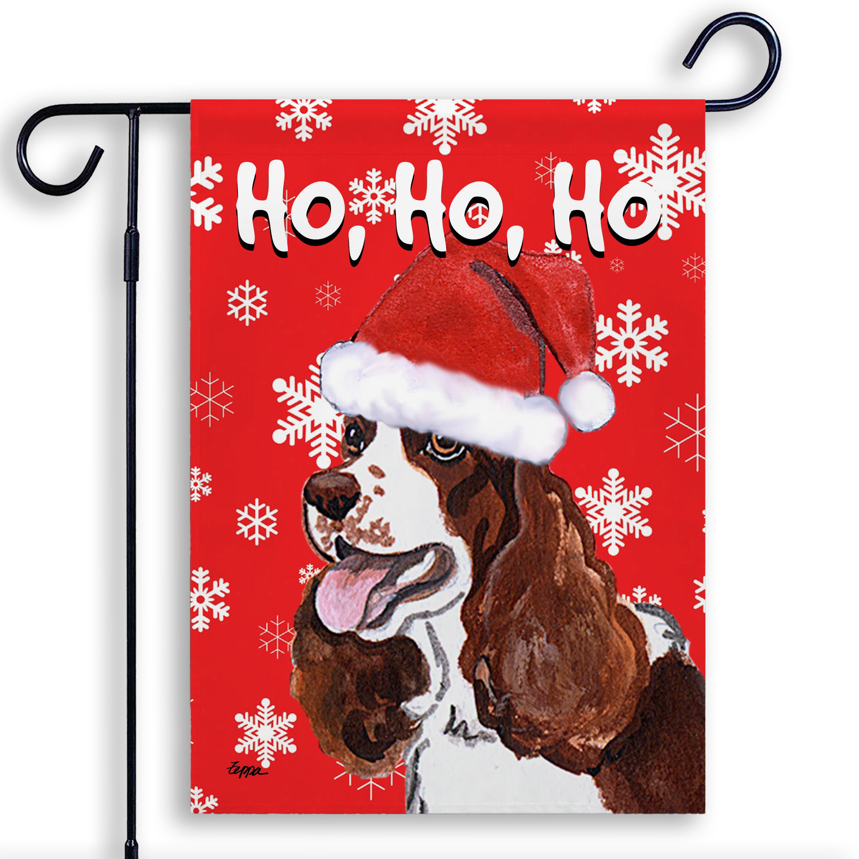 Springer Spaniel Christmas Garden Flag