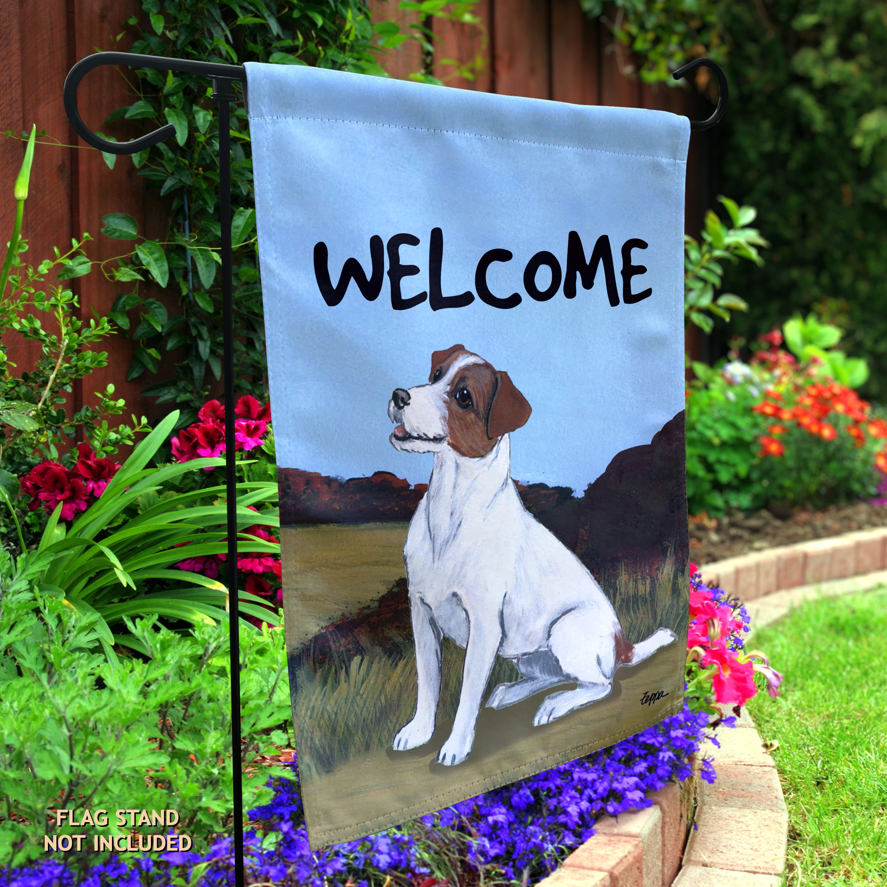 Jack Russell Terrier Garden Flag