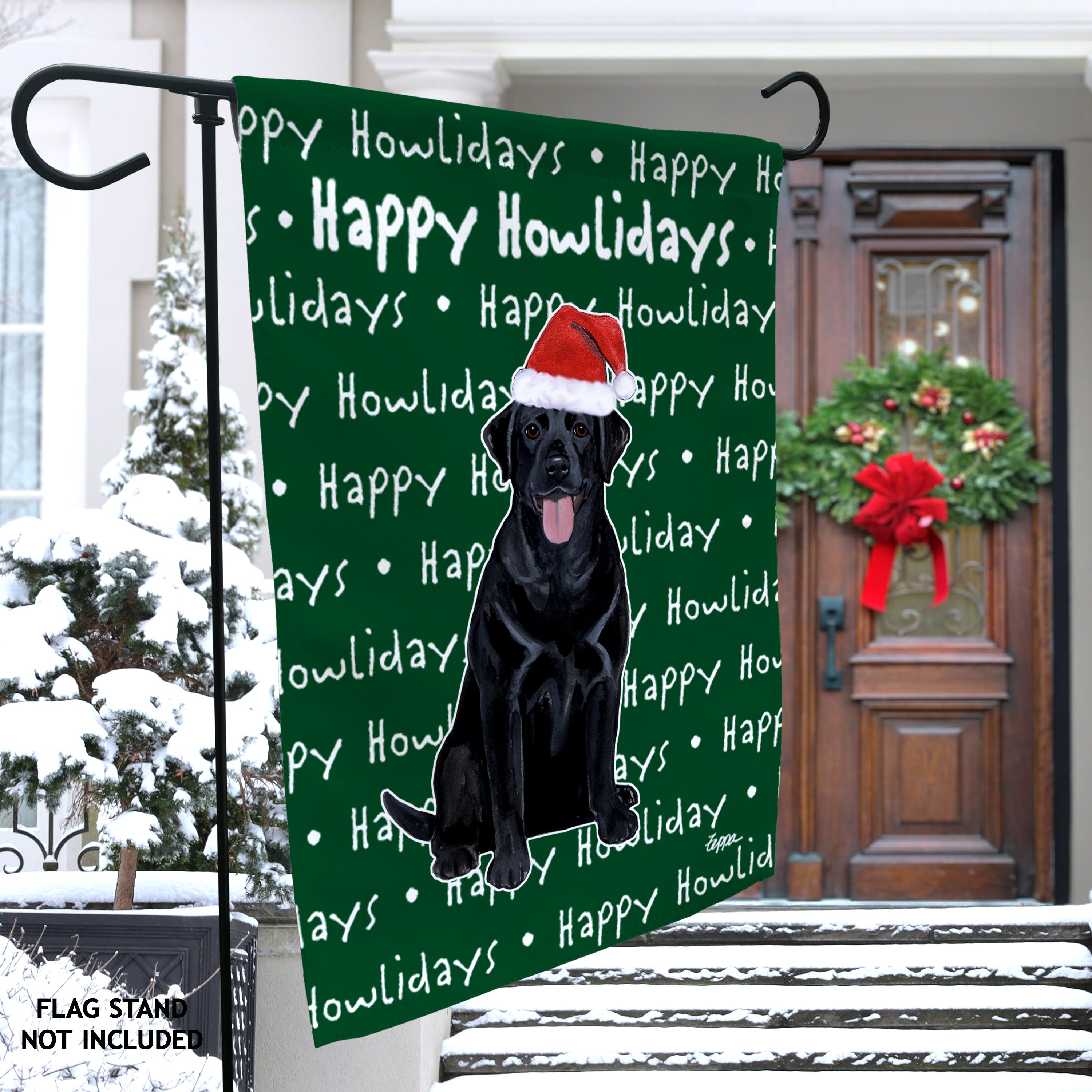 Labrador Retriever Christmas Garden Flag