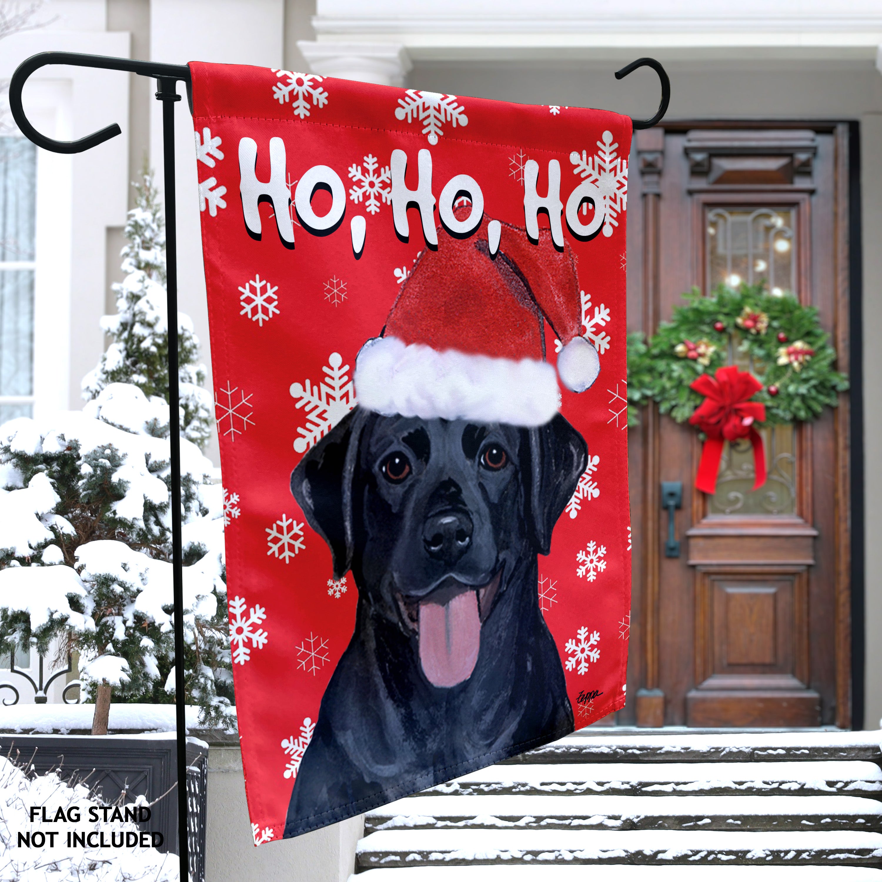 Labrador Retriever Christmas Garden Flag