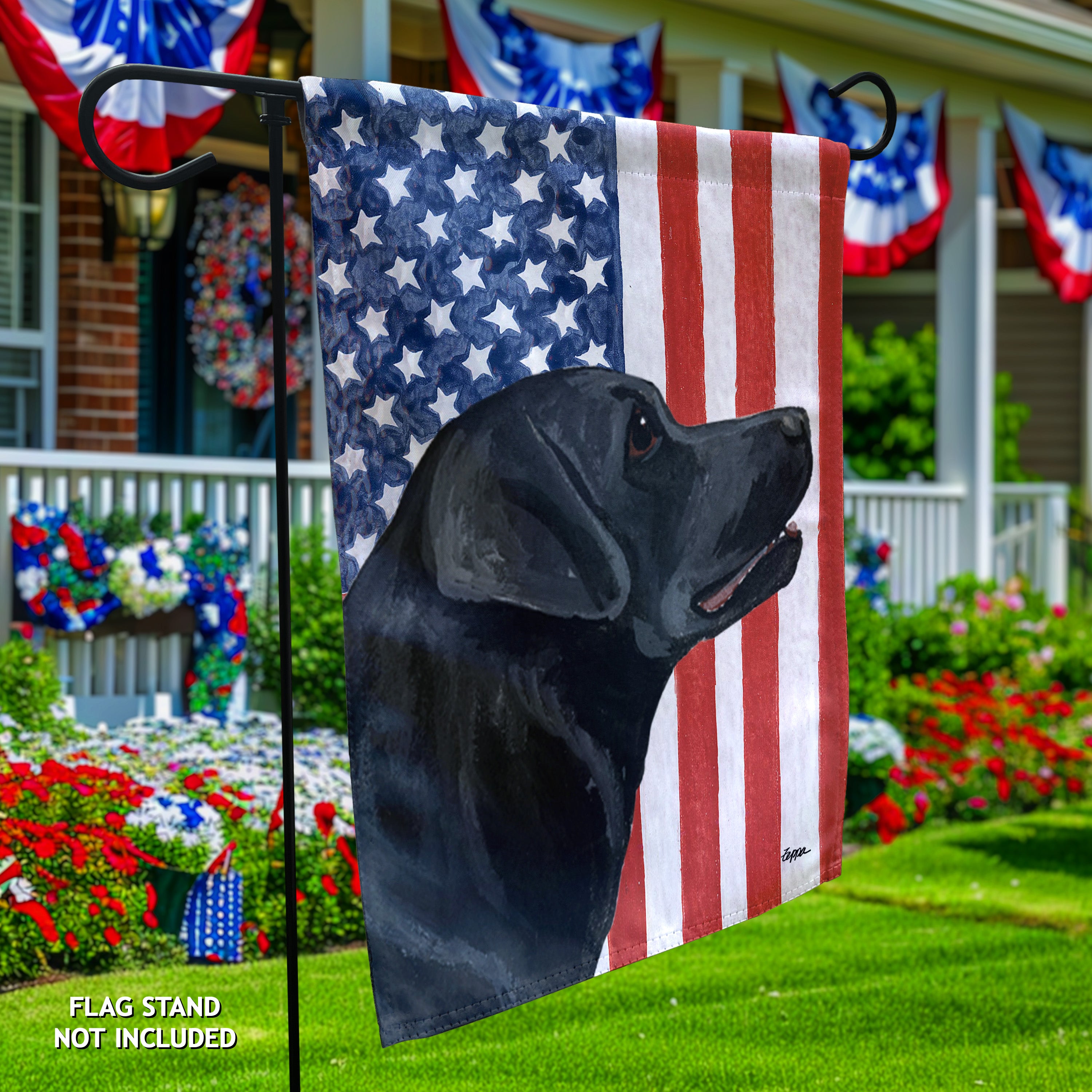 Labrador Retriever Americana Garden Flag