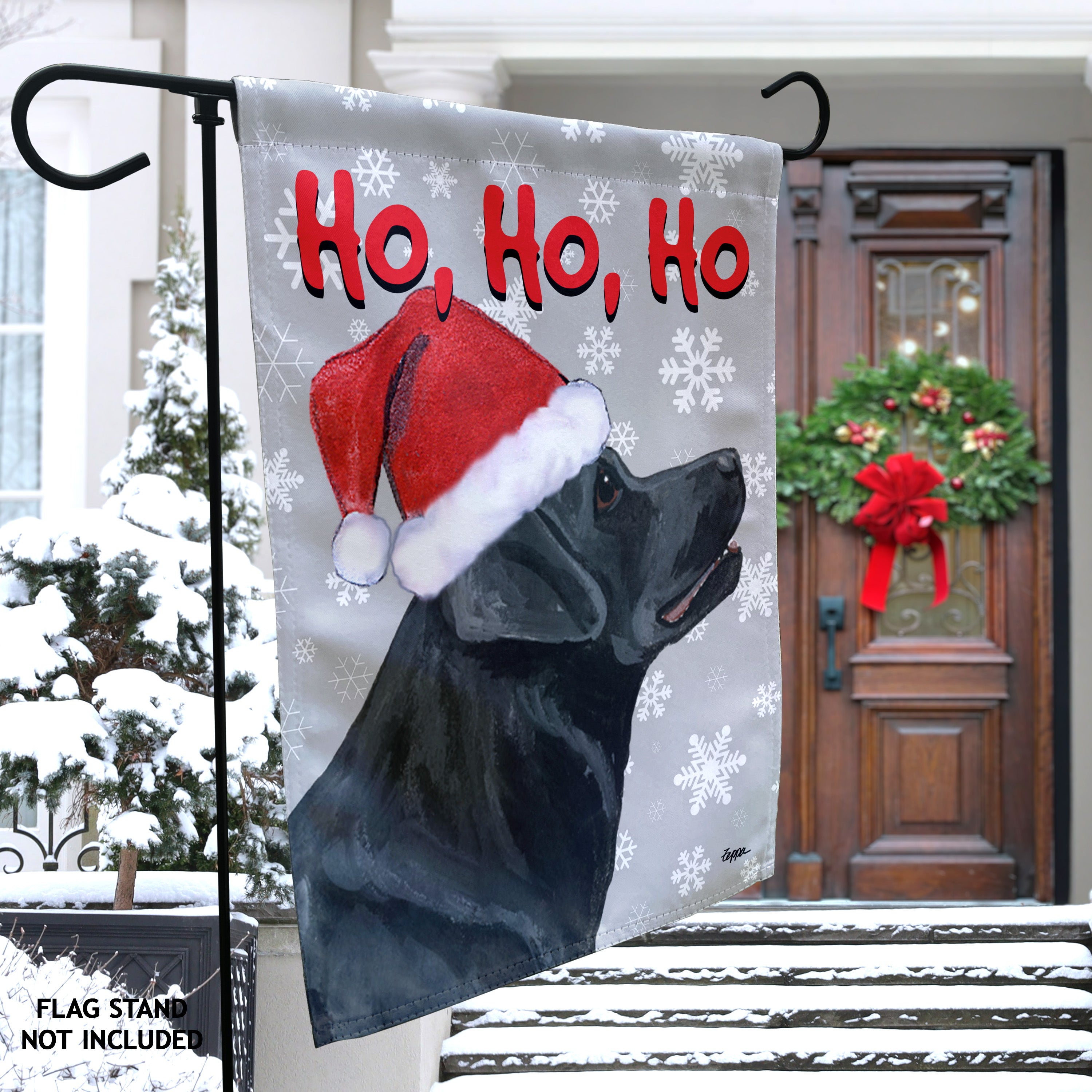 Labrador Retriever Christmas Garden Flag