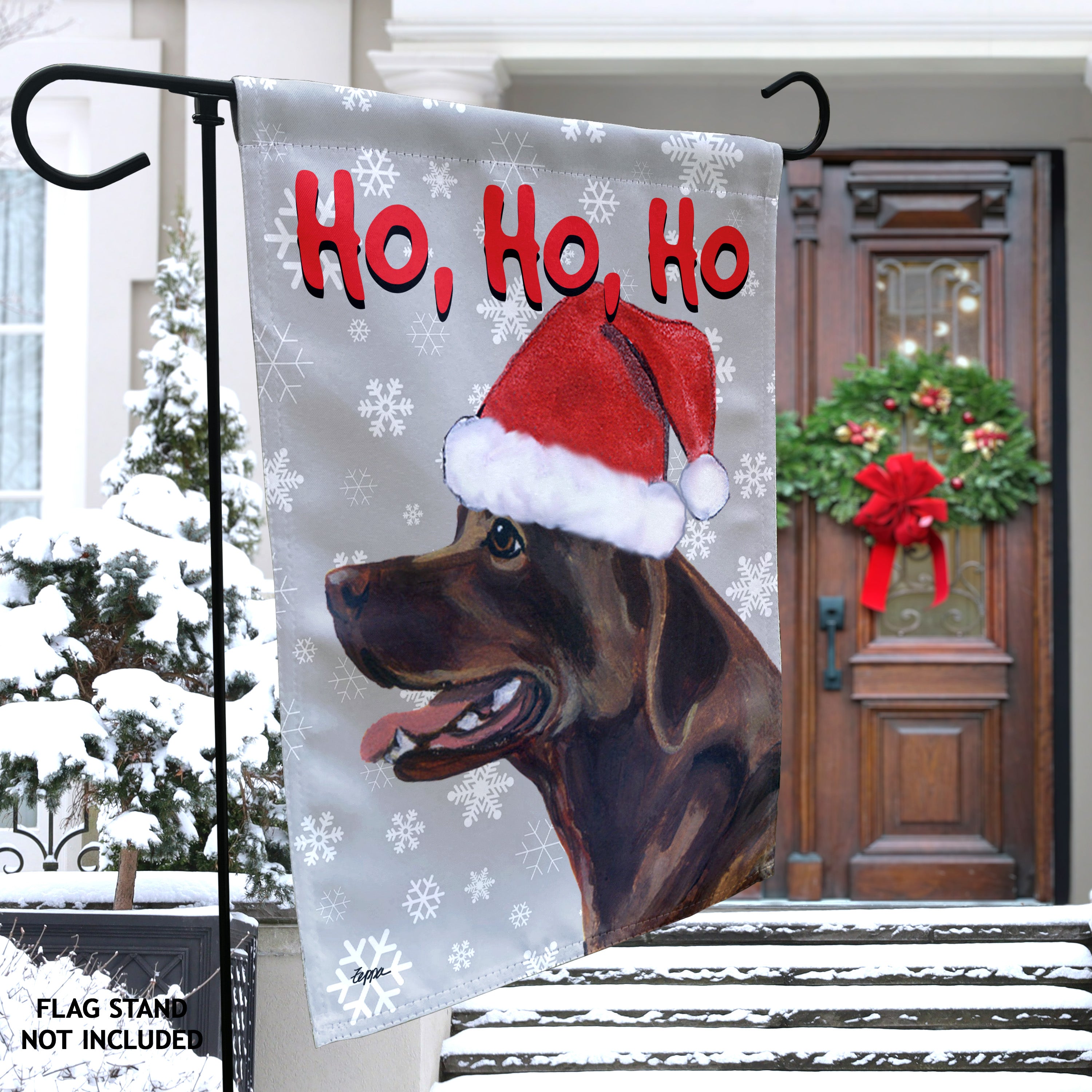 Labrador Retriever Christmas Garden Flag