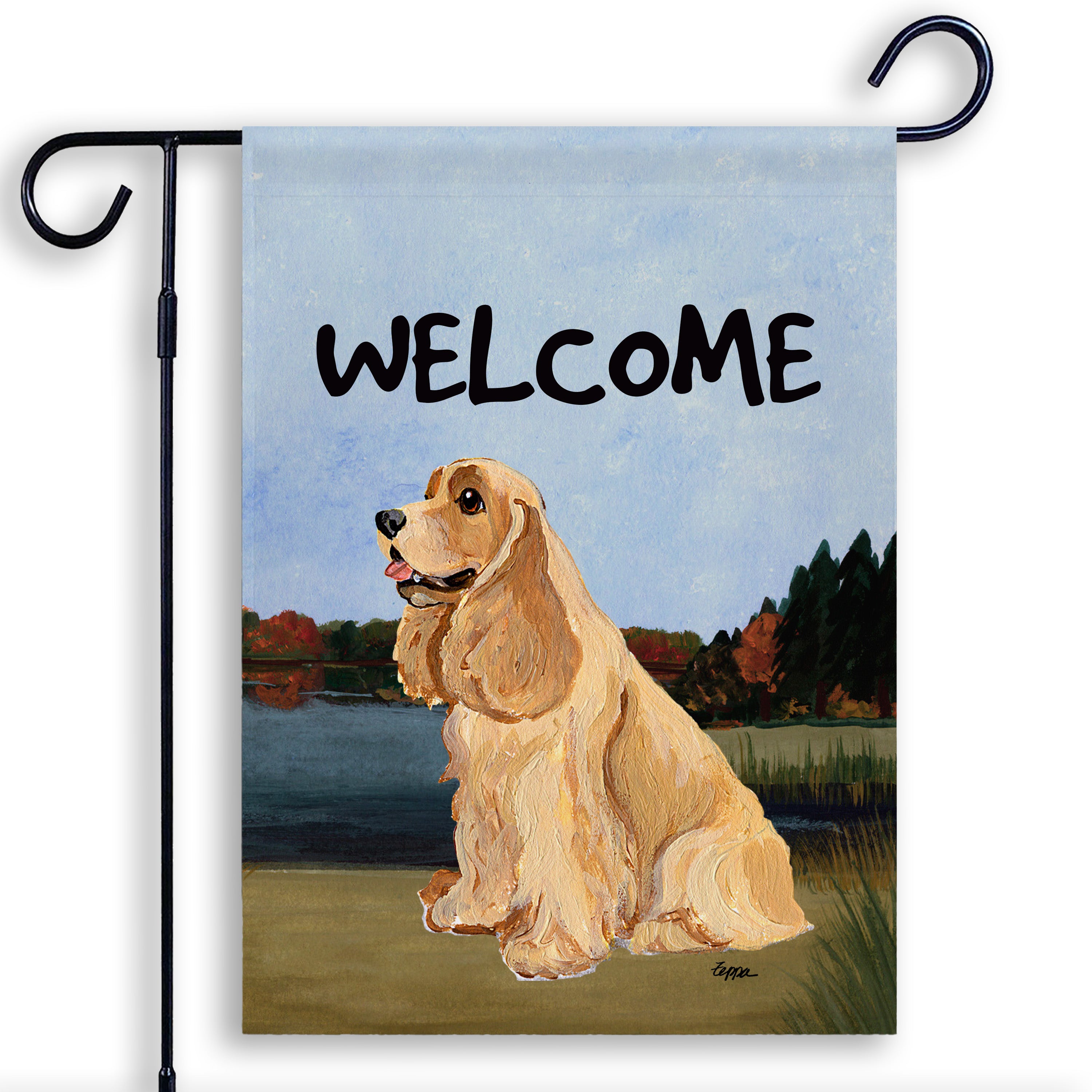 American Cocker Spaniel Garden Flag