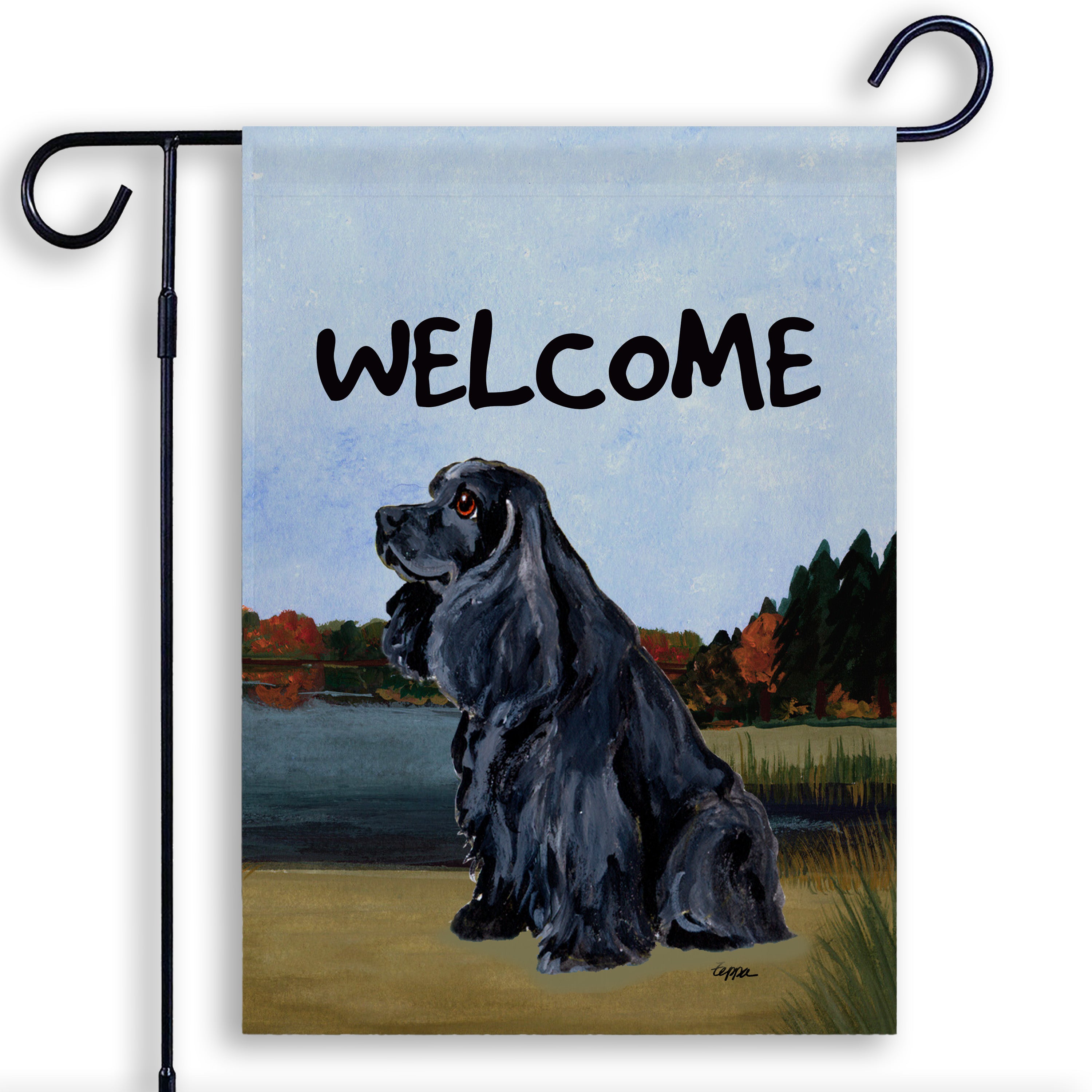 American Cocker Spaniel Garden Flag