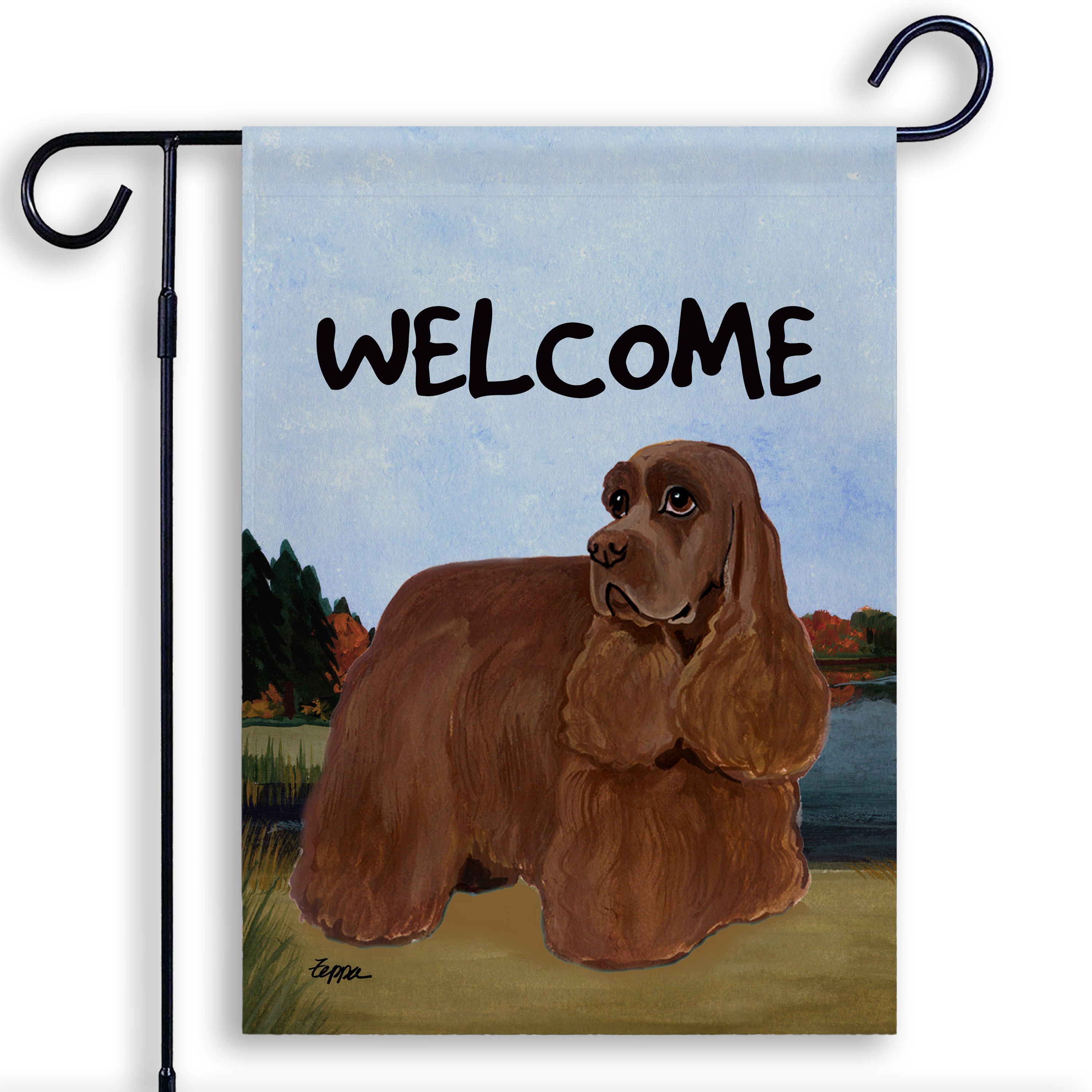 American Cocker Spaniel Garden Flag