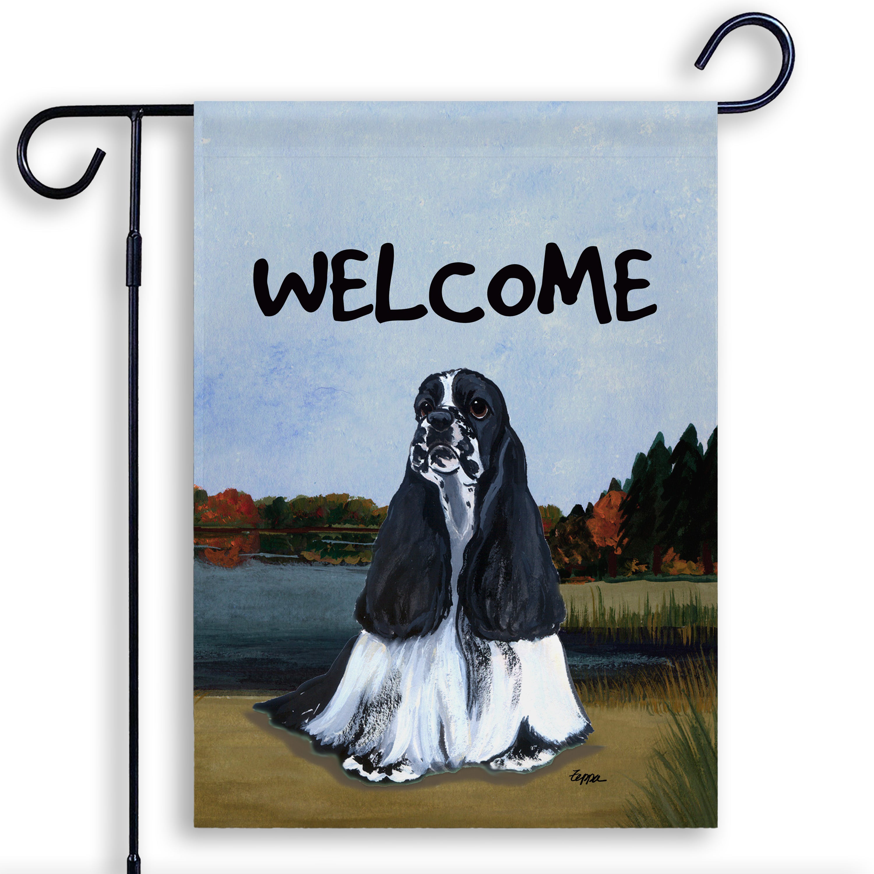 American Cocker Spaniel Garden Flag