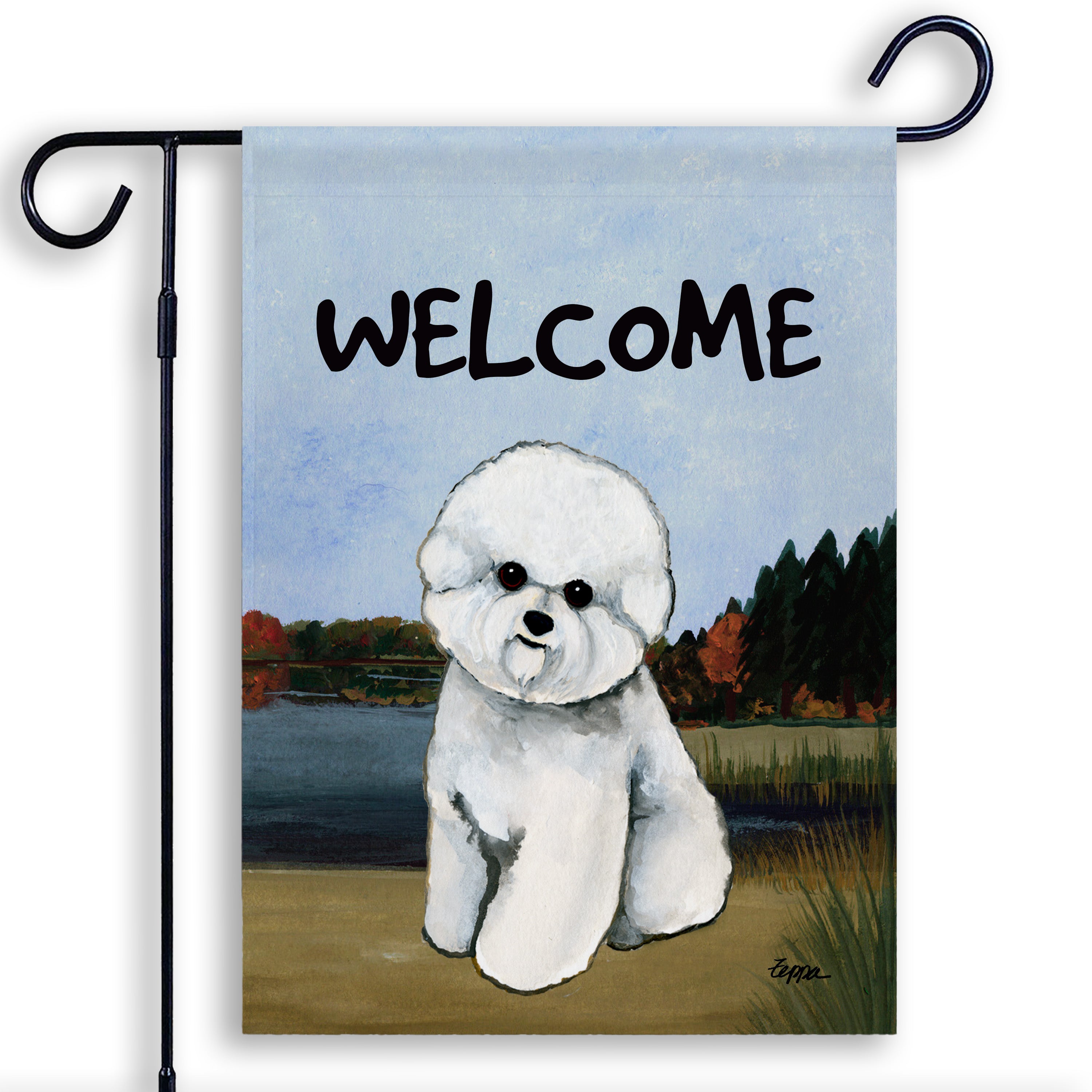 Bichon Frise Garden Flag