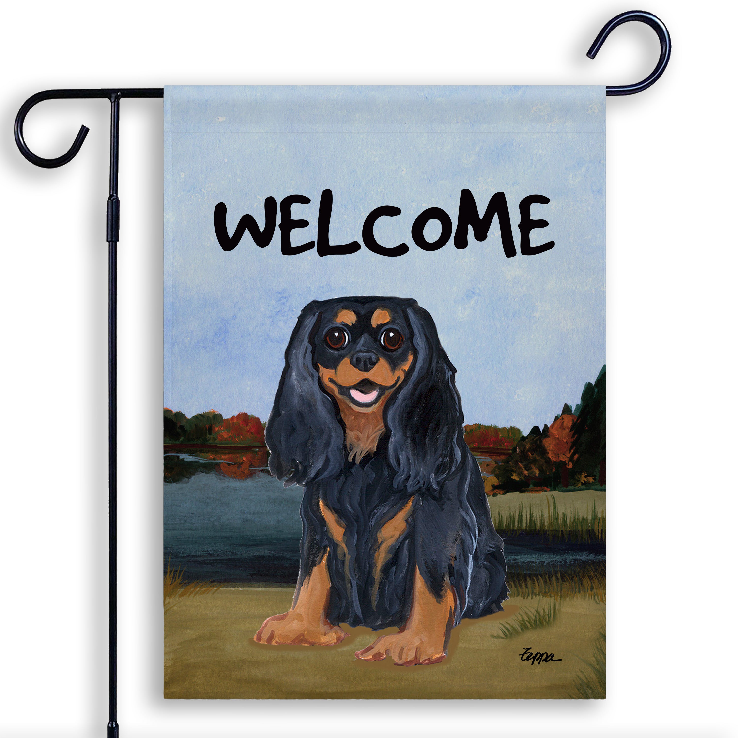 Cavalier King Charles Spaniel Garden Flag