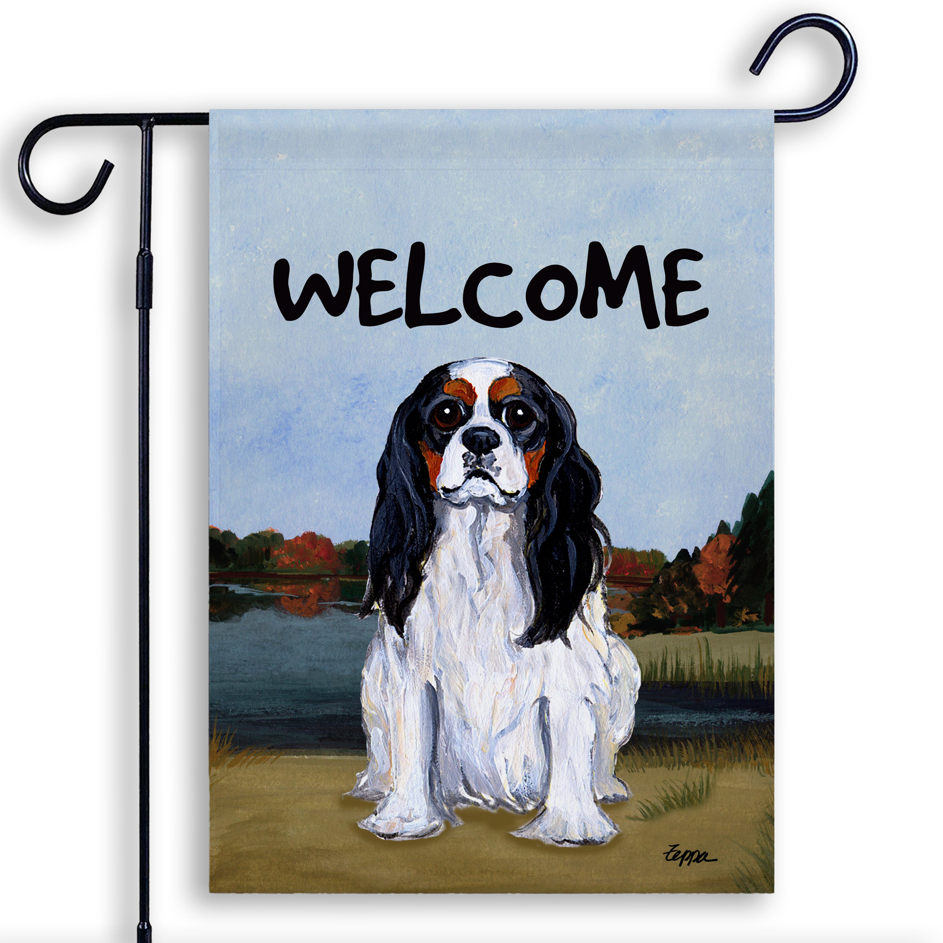 Cavalier King Charles Spaniel Garden Flag
