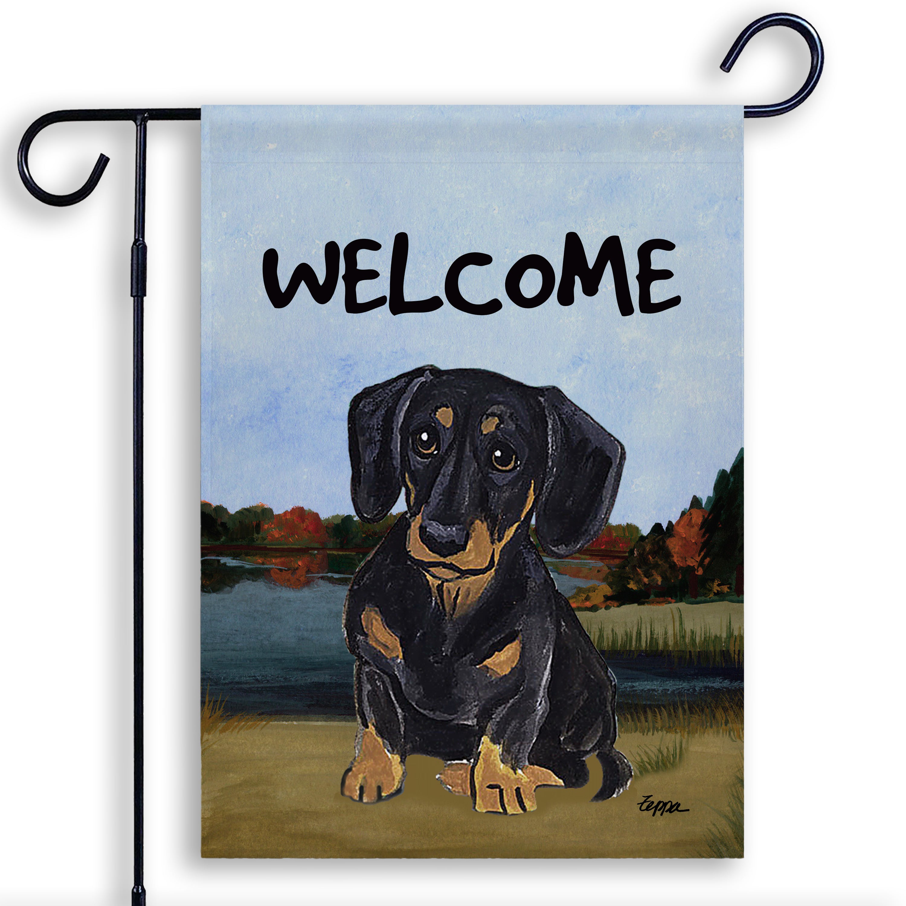 Dachshund Garden Flag