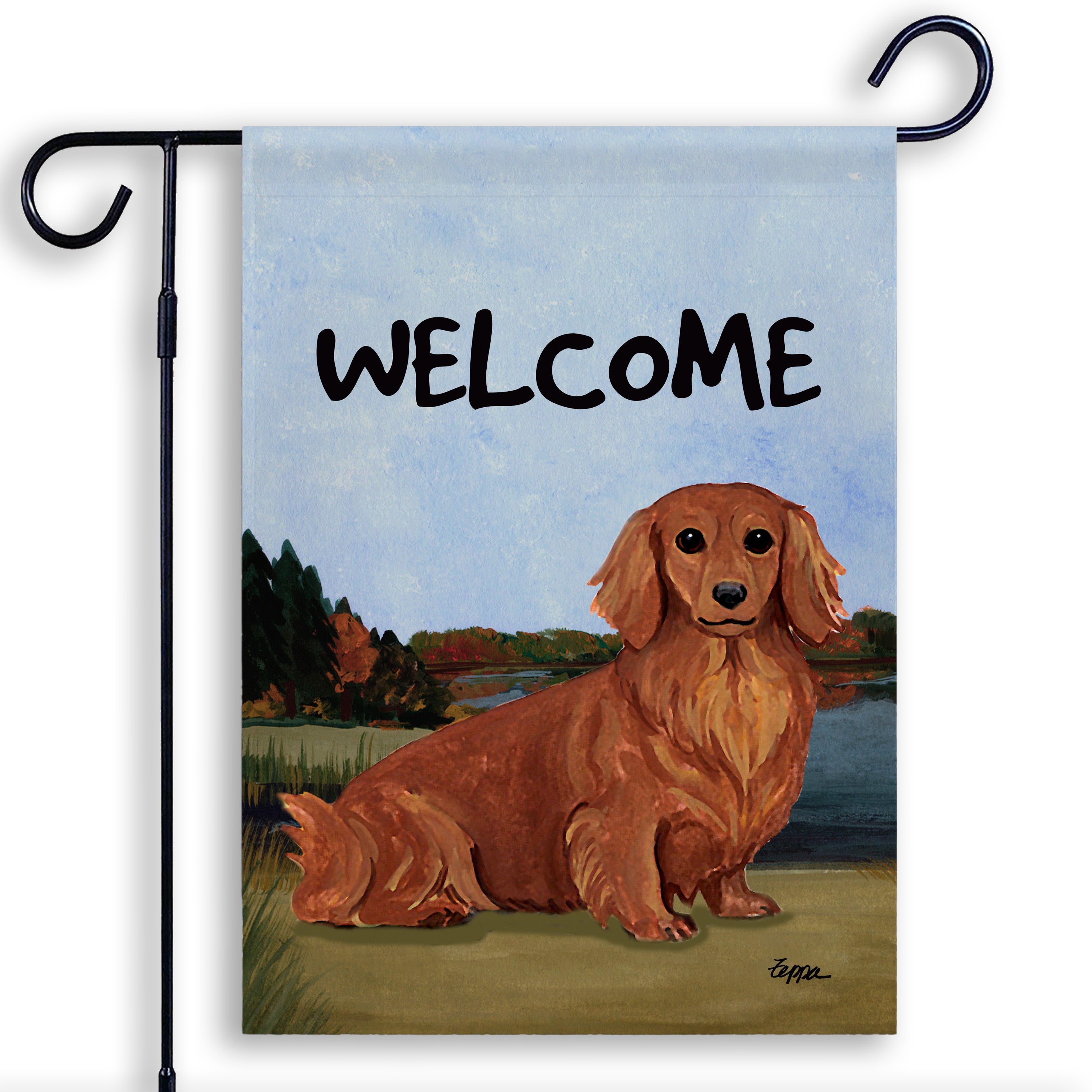 Dachshund Garden Flag