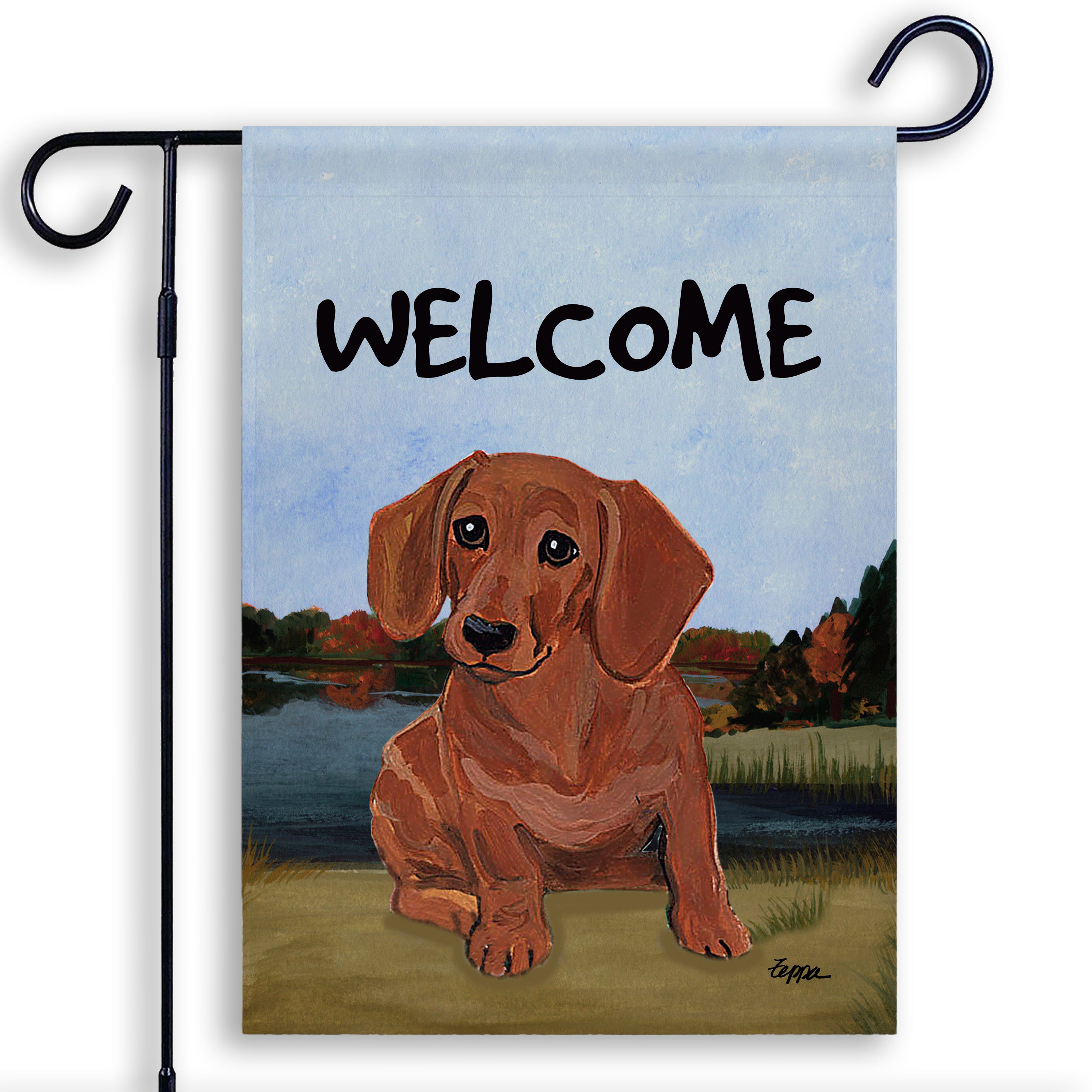 Dachshund Garden Flag