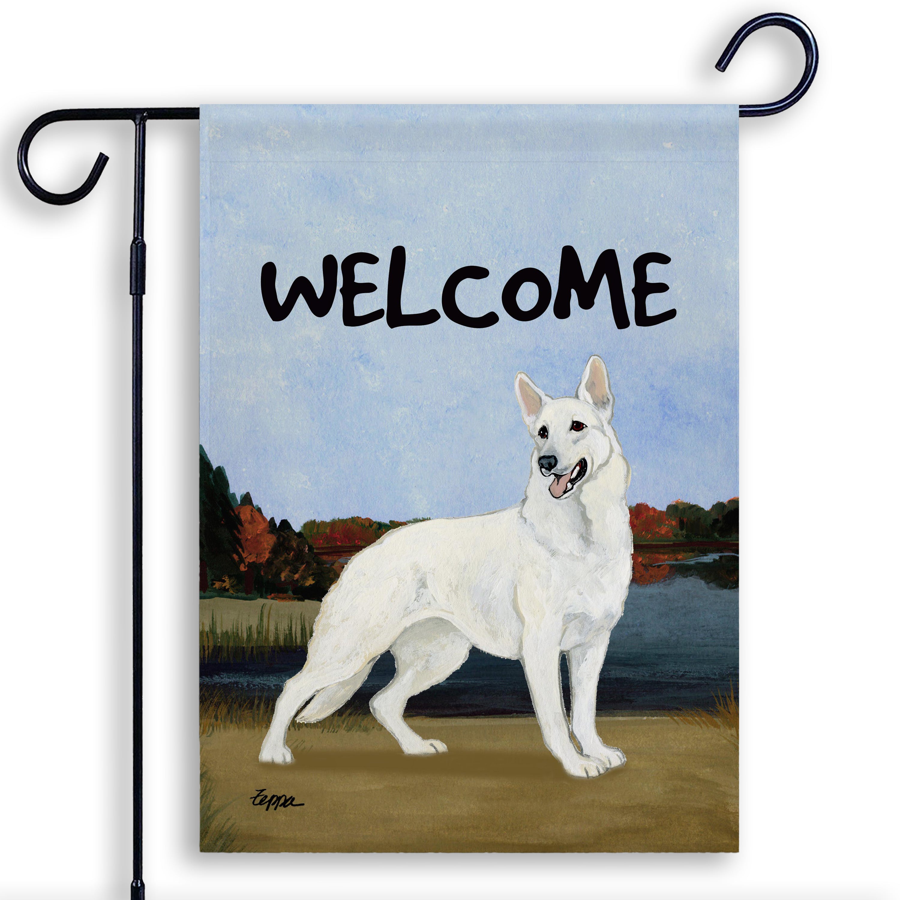 German Shepherd Garden Flag