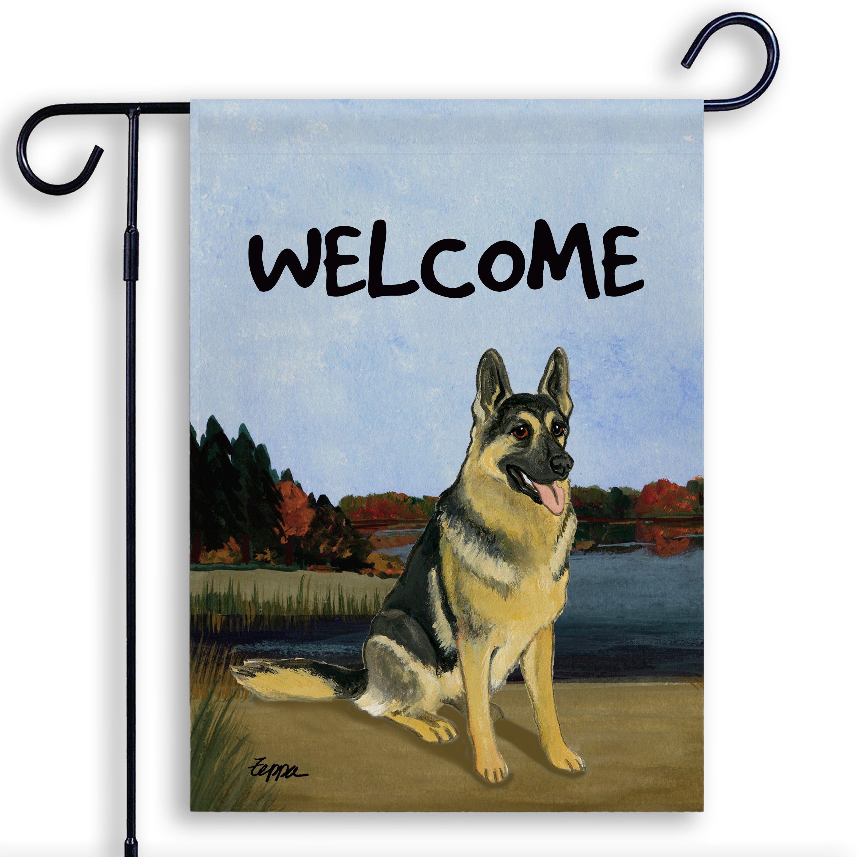 German Shepherd Garden Flag