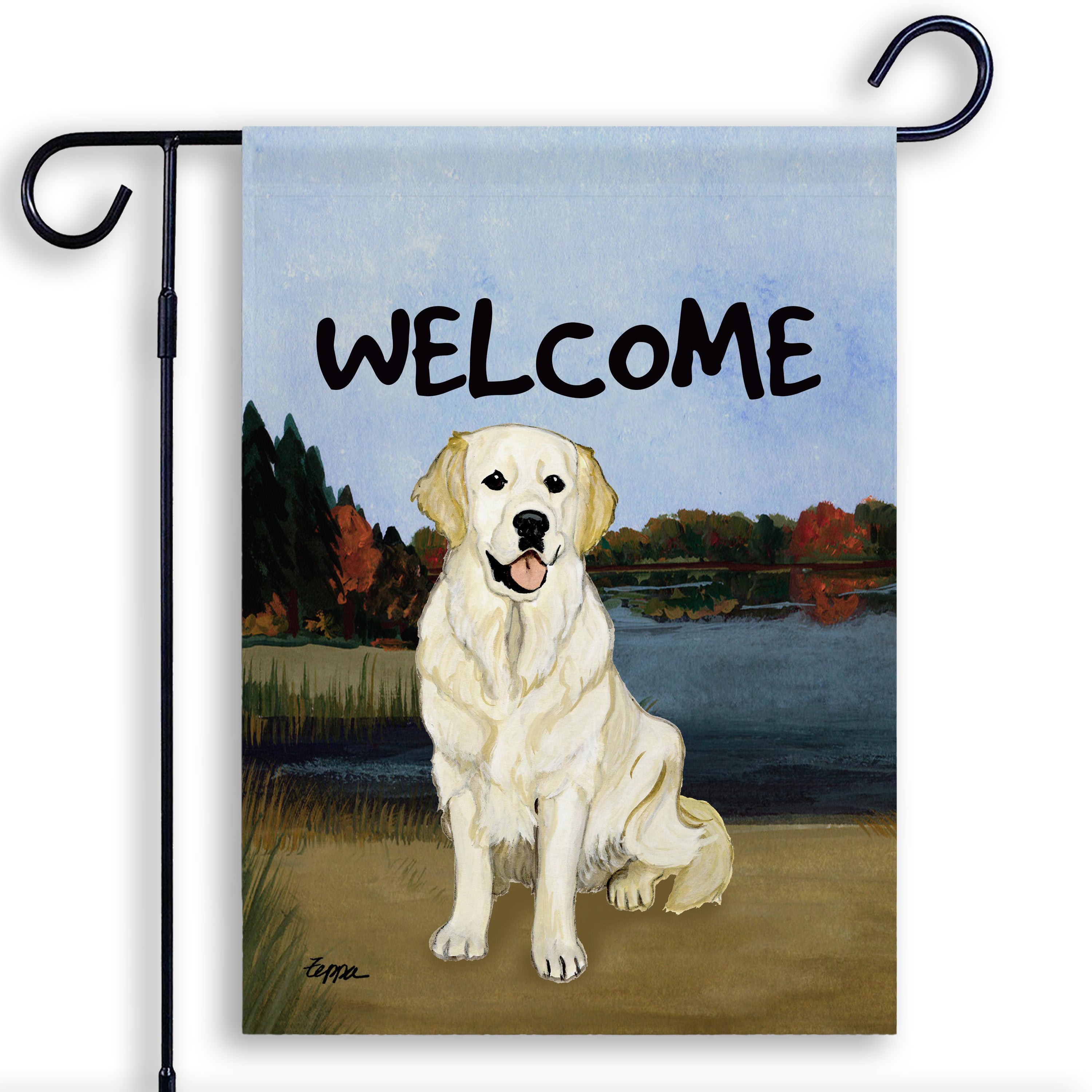 Golden Retriever Garden Flag