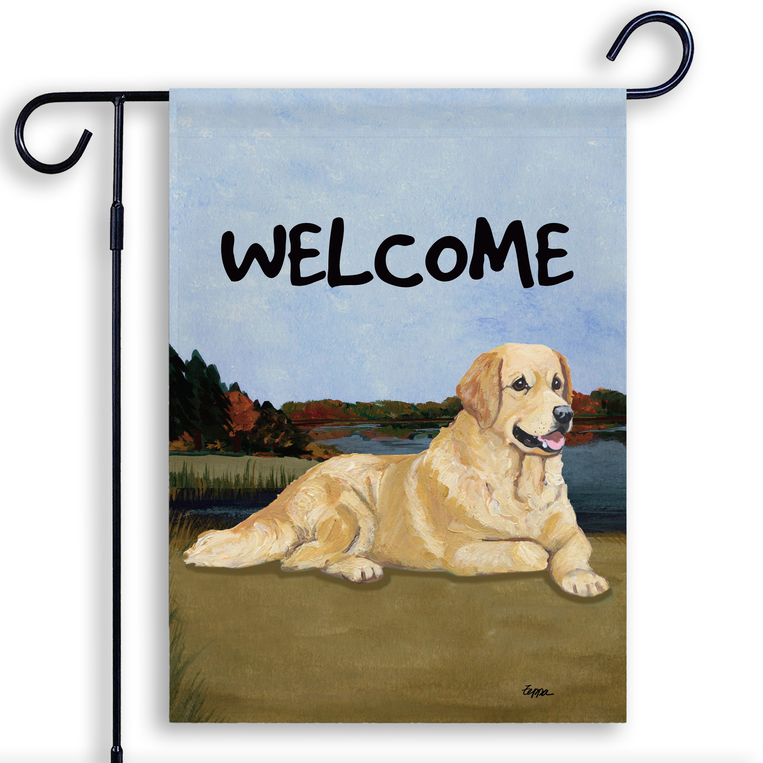 Golden Retriever Garden Flag