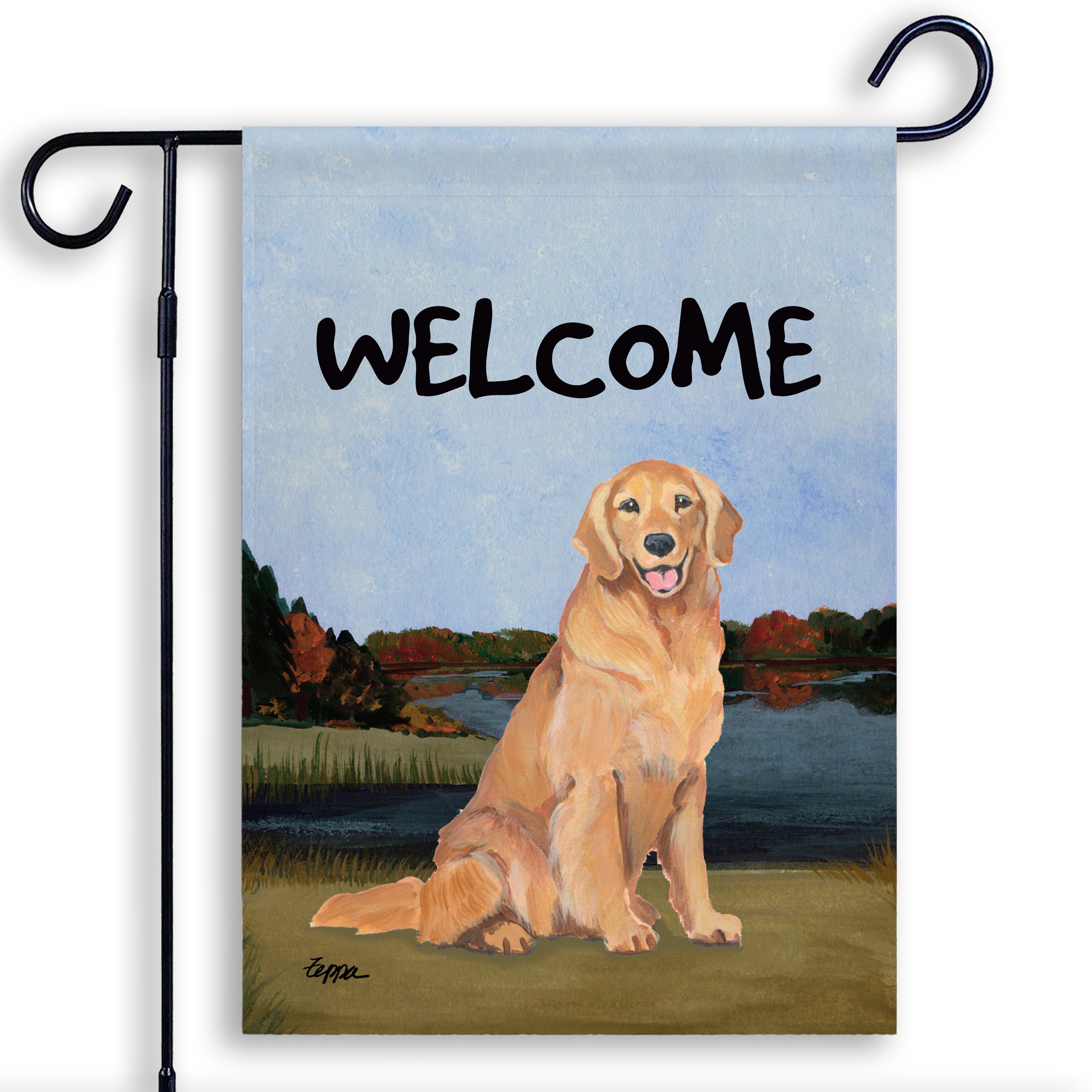 Golden Retriever Garden Flag
