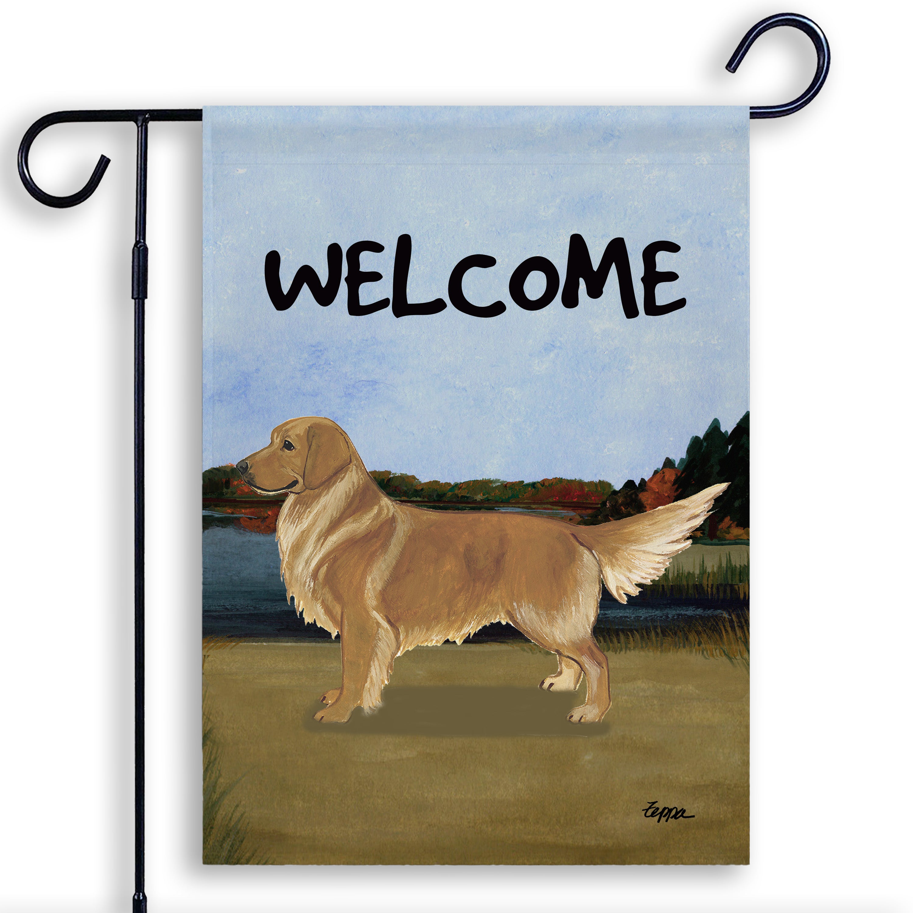 Golden Retriever Garden Flag