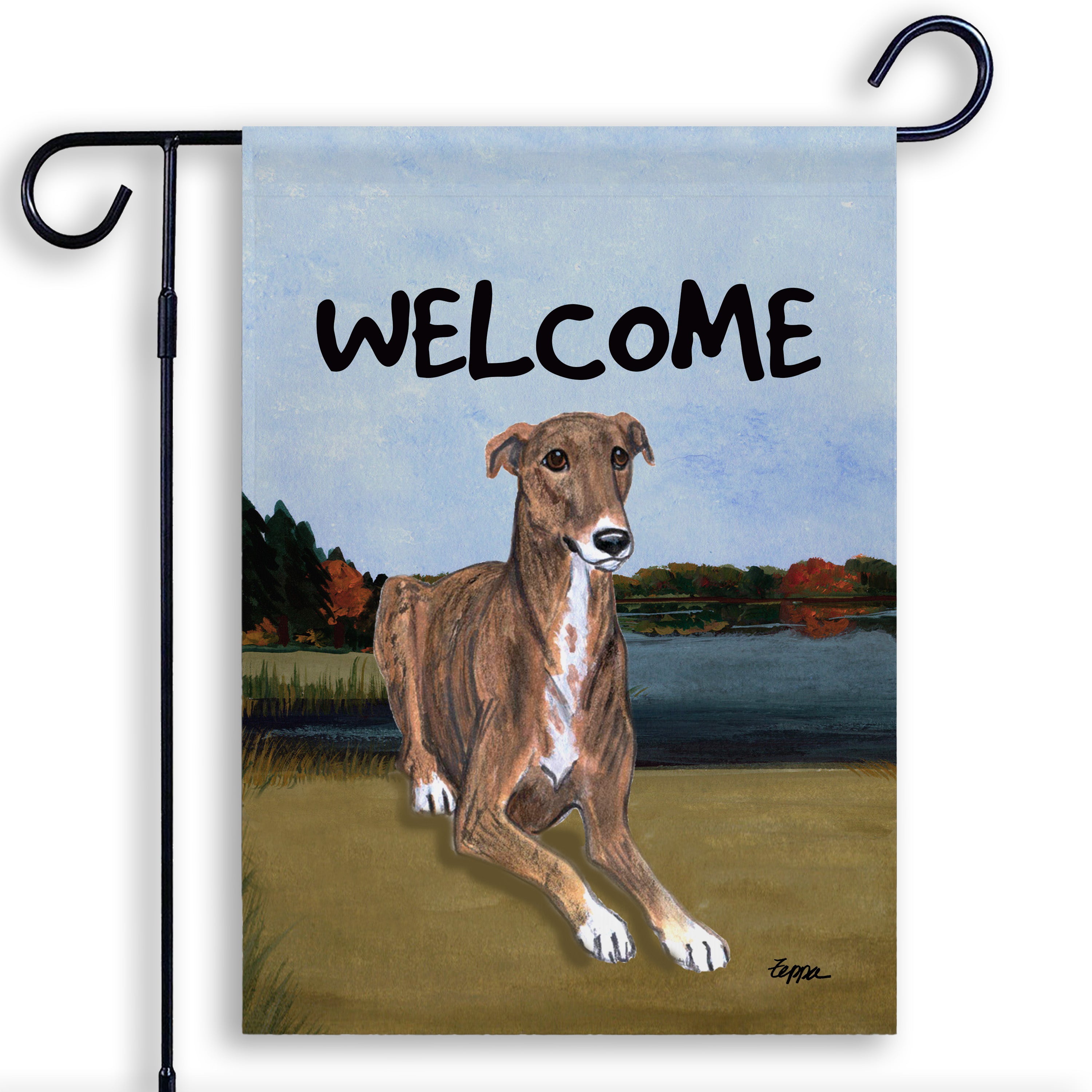 Greyhound Garden Flag