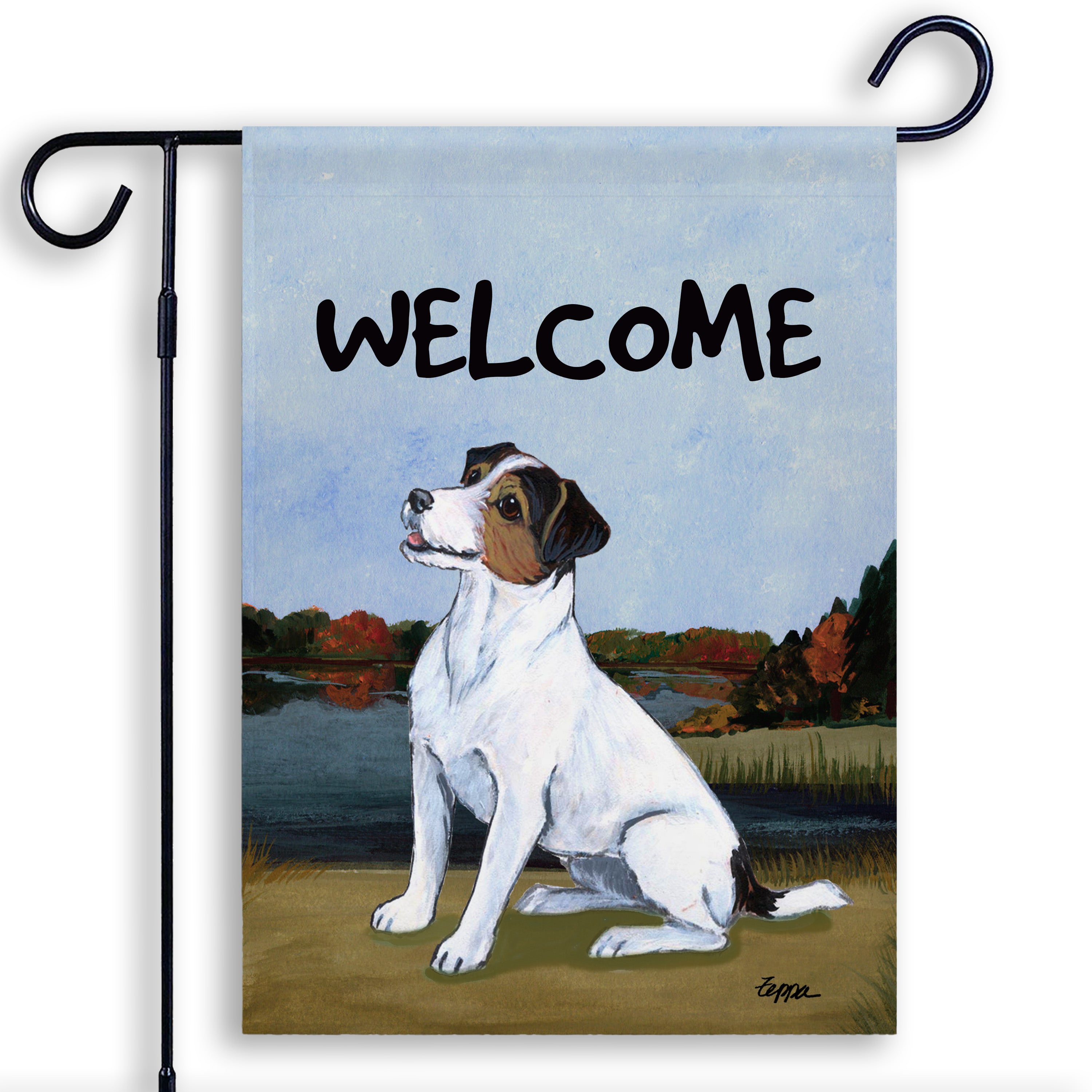 Jack Russell Terrier Garden Flag