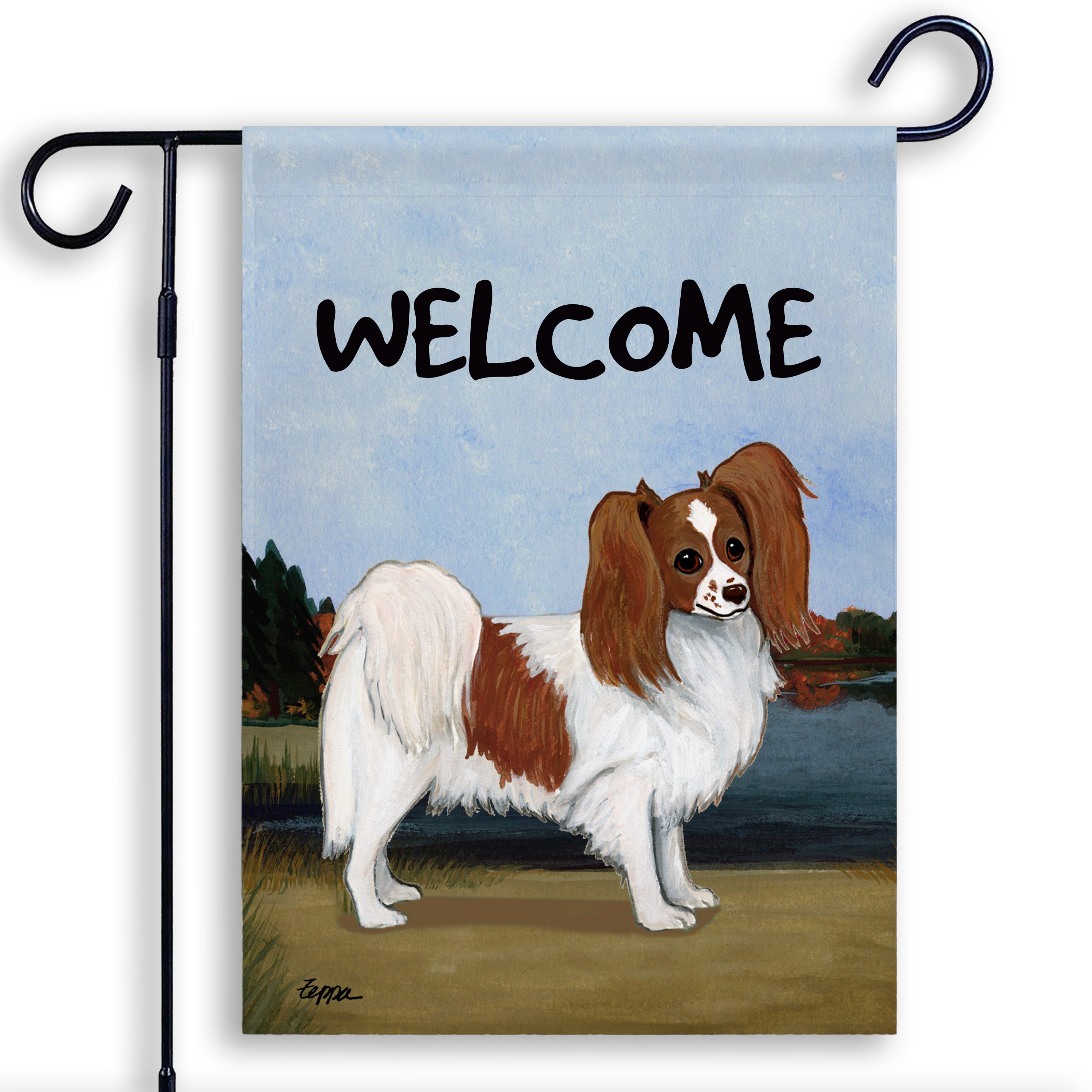 Papillon Garden Flag