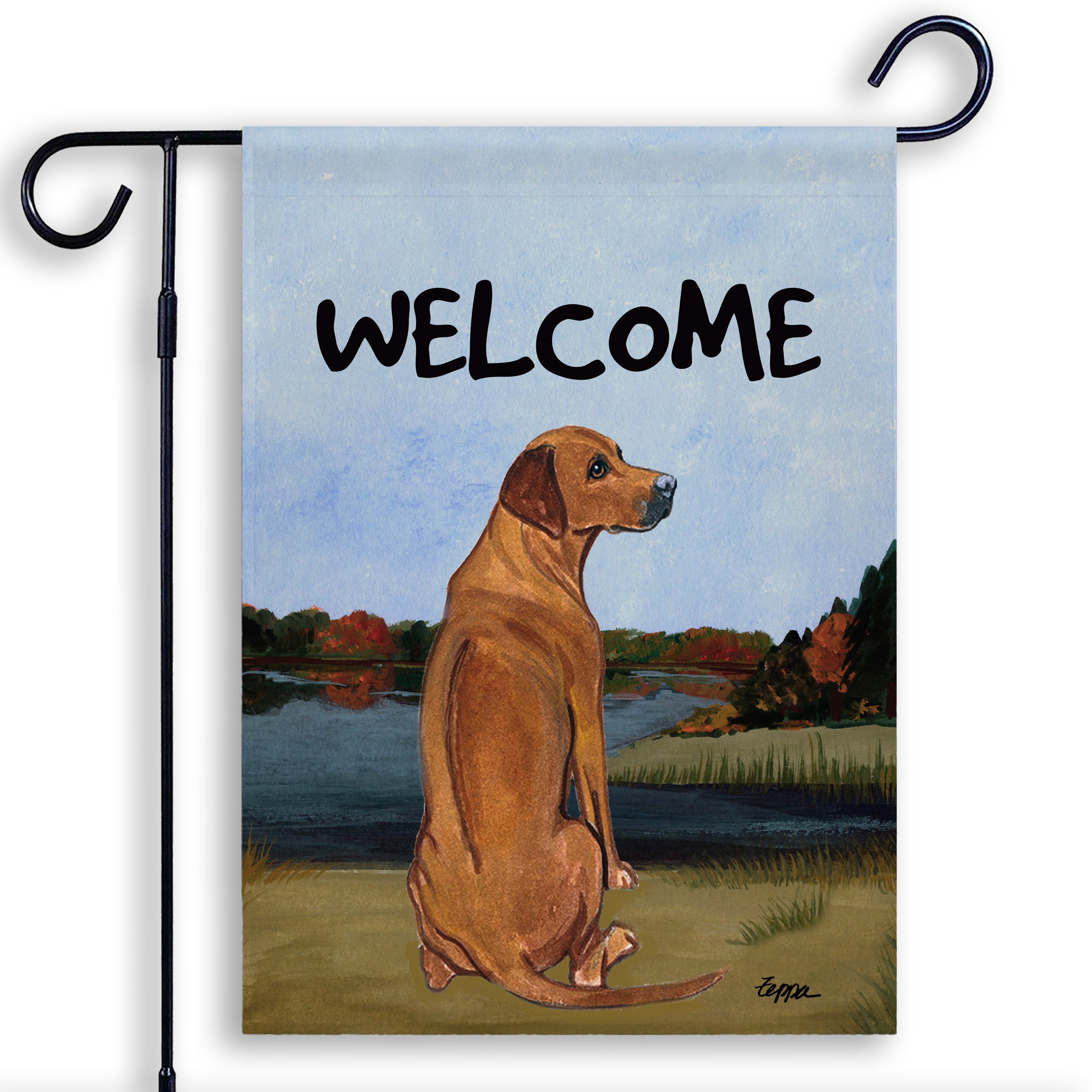 Rhodesian Ridgeback Garden Flag