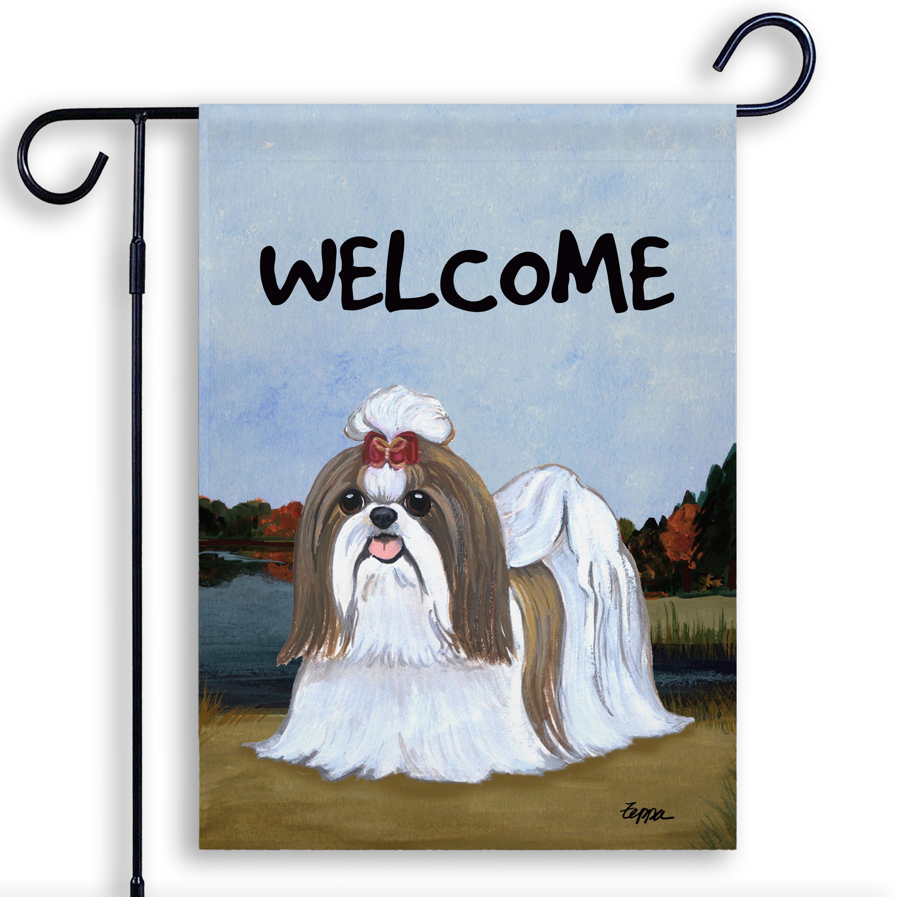 Shih Tzu Garden Flag