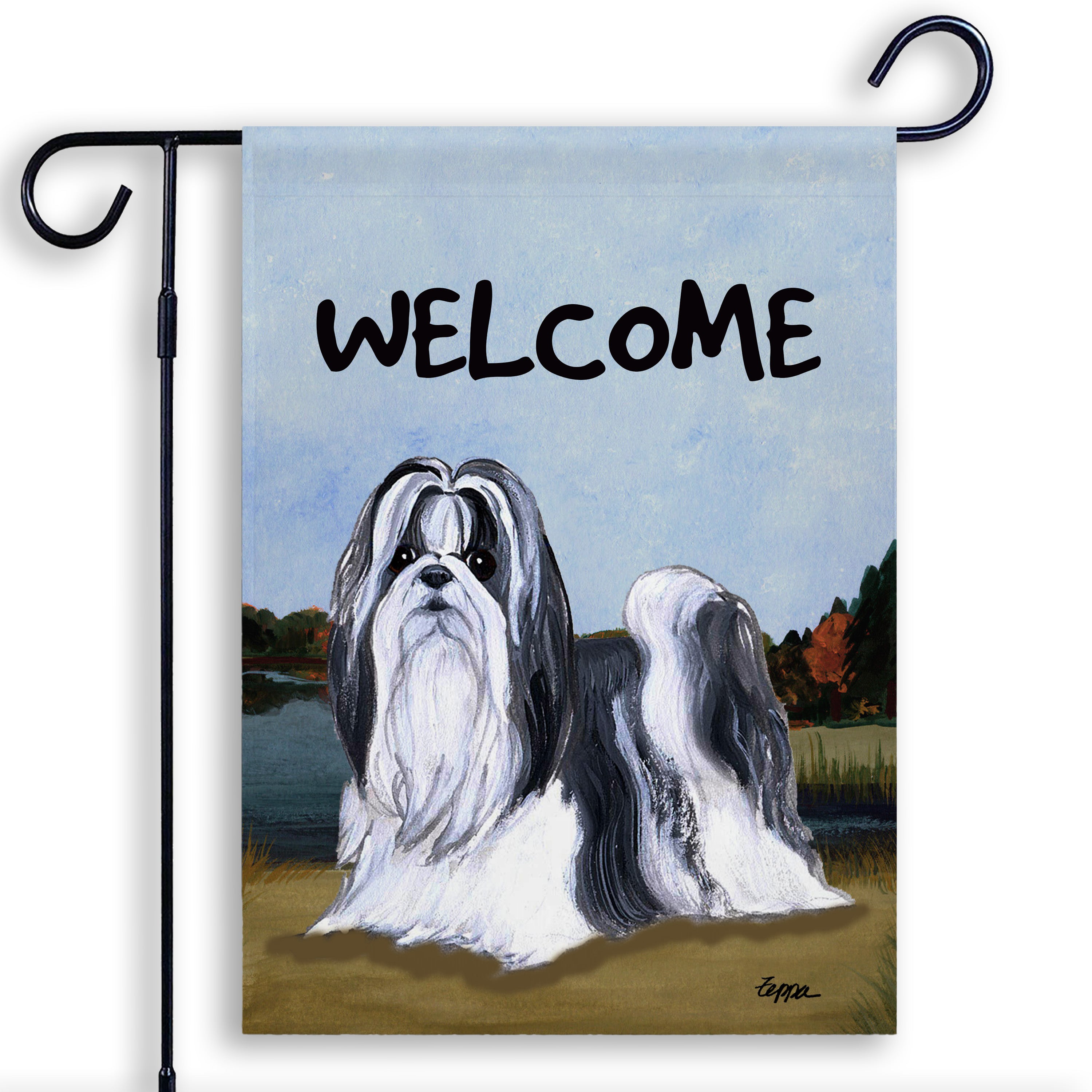 Shih Tzu Garden Flag