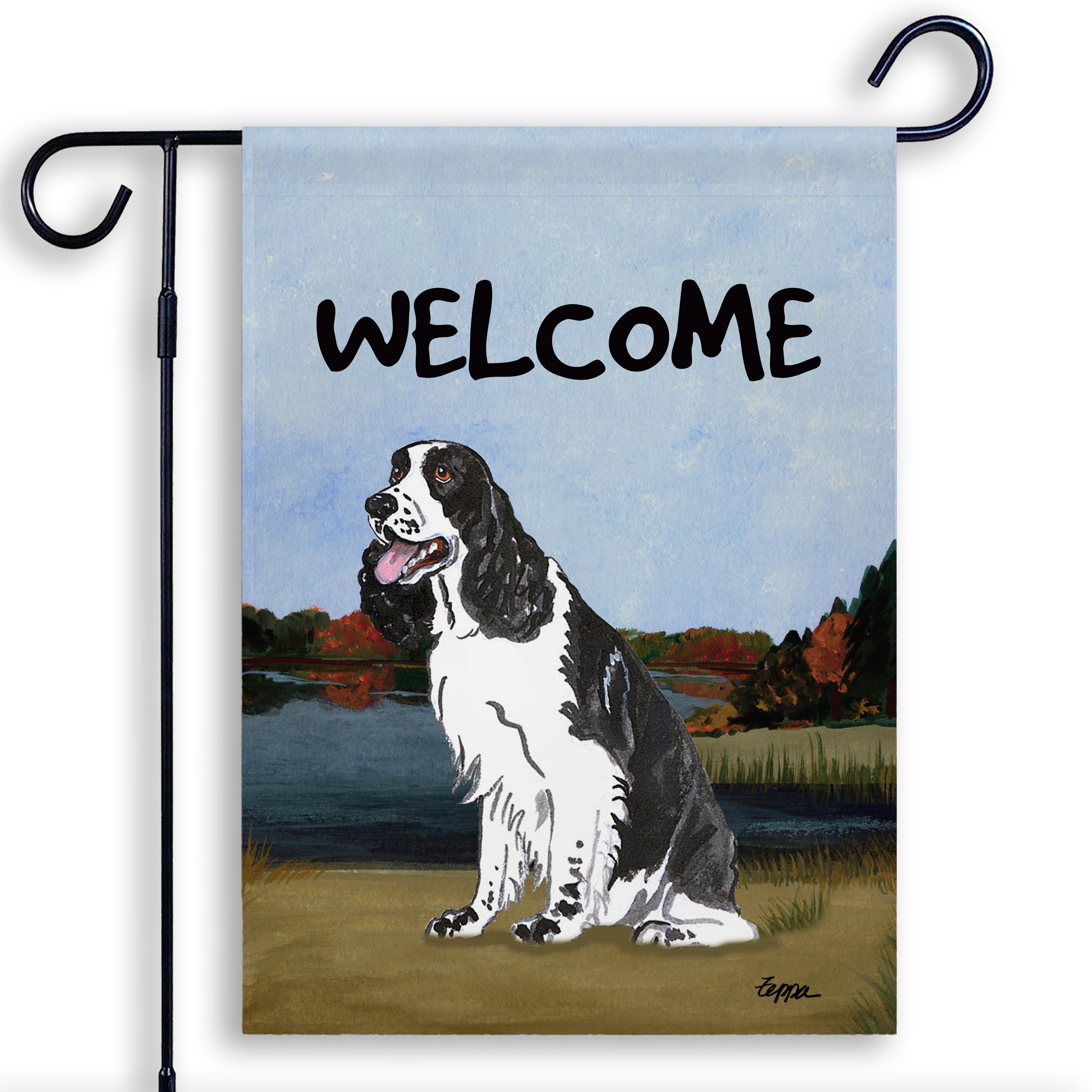 Springer Spaniel Garden Flag