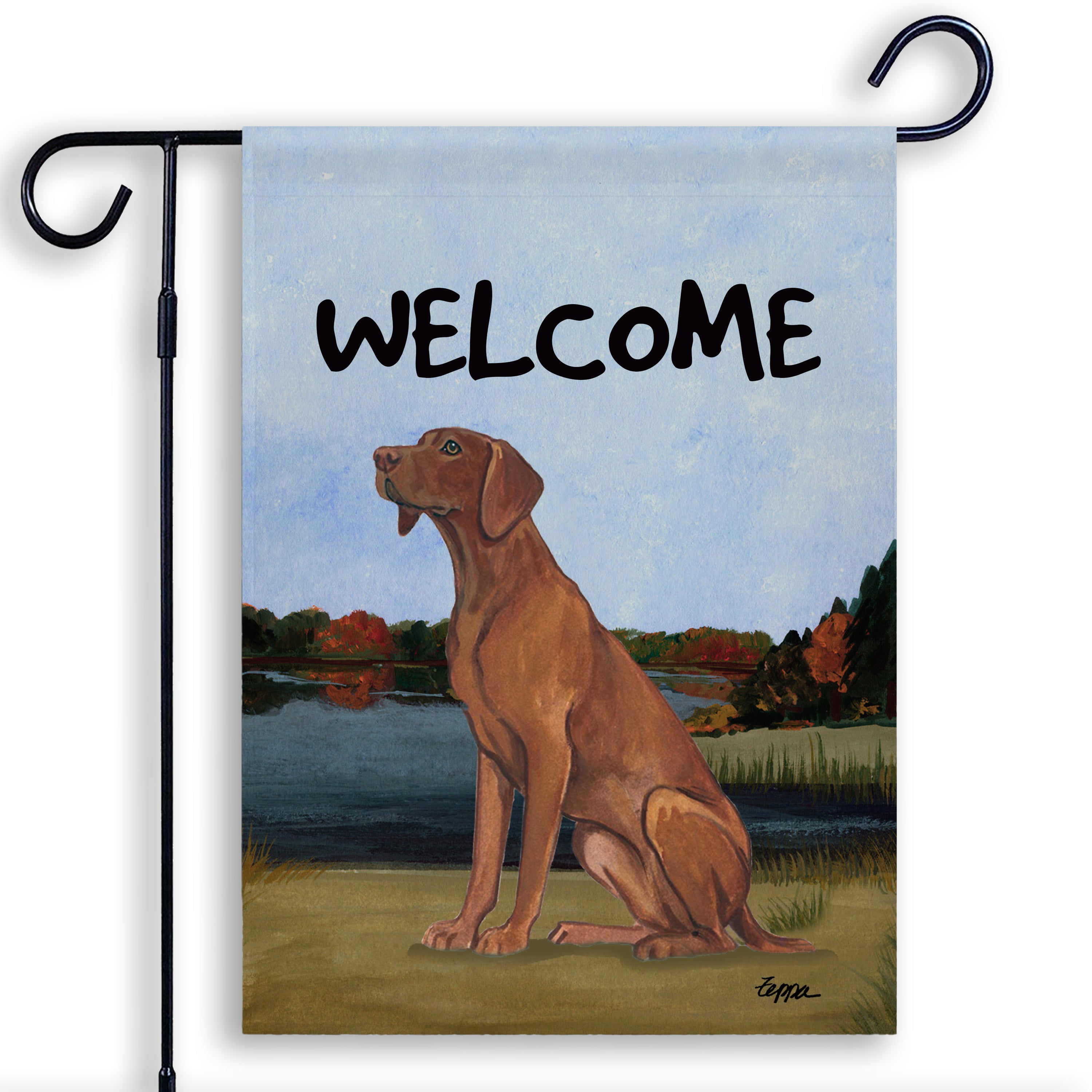 Vizsla Garden Flag