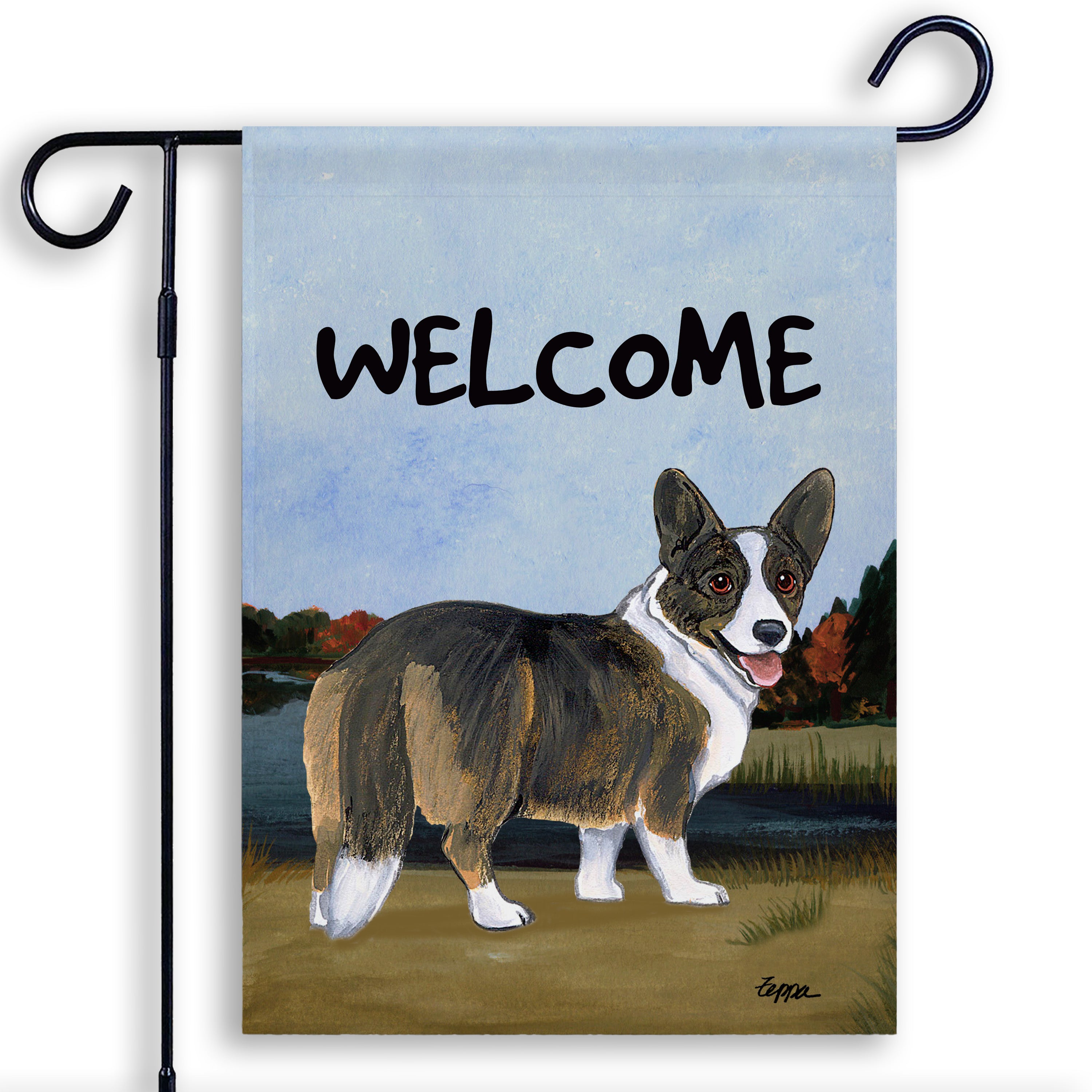 Welsh Corgi Cardigan  Garden Flag