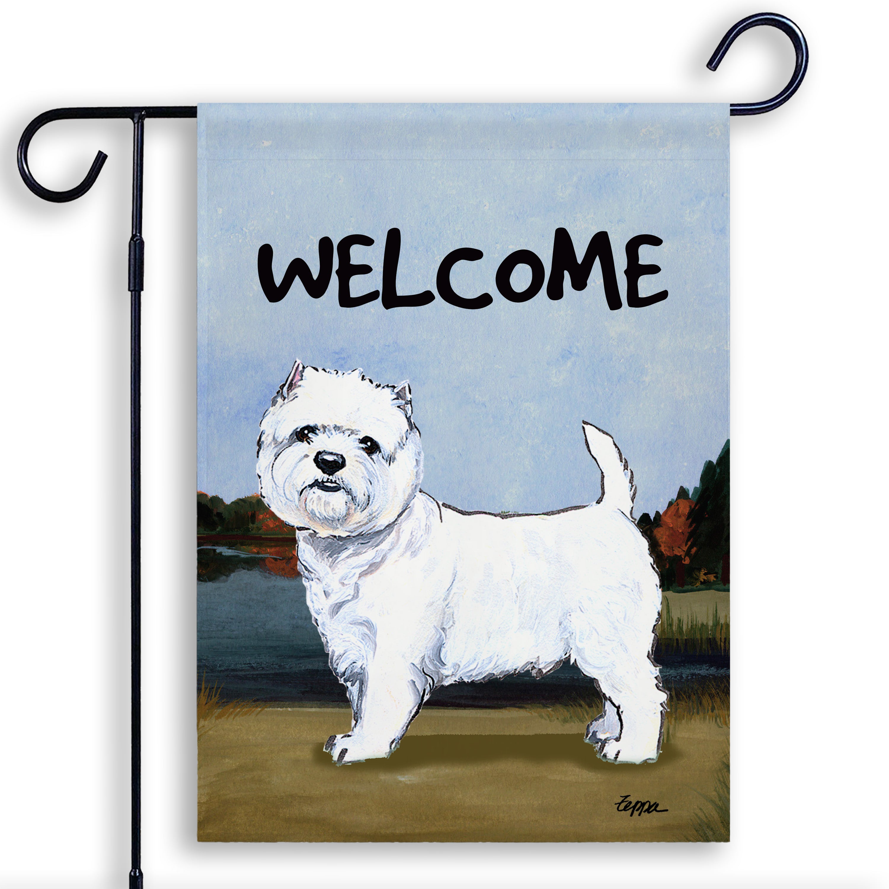 West Highland Terrier Garden Flag