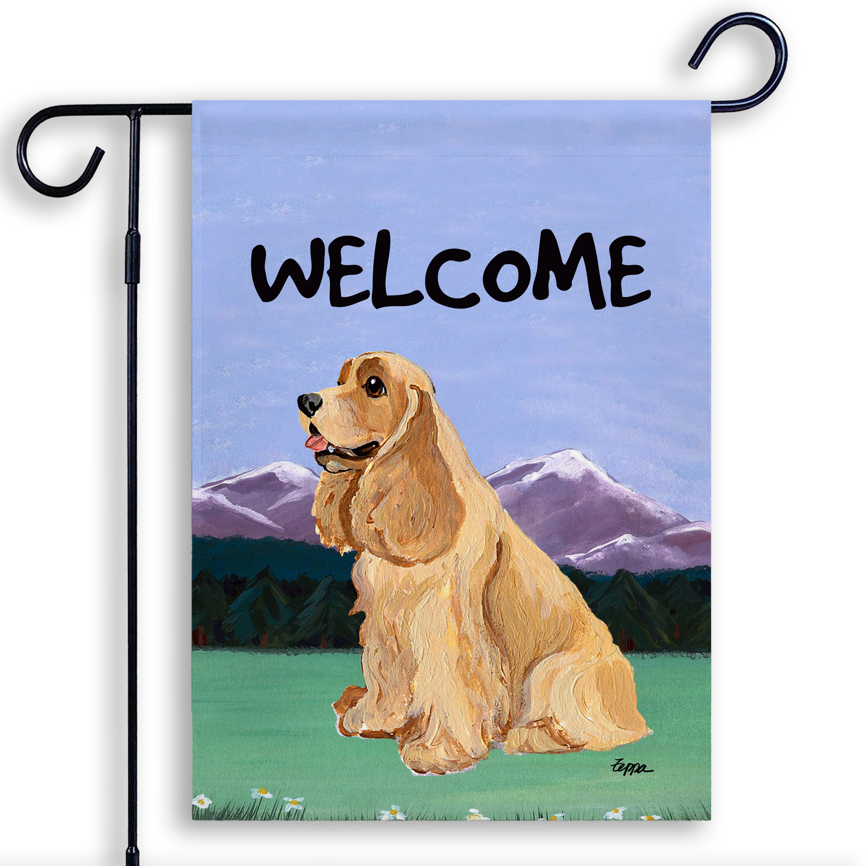 American Cocker Spaniel Garden Flag
