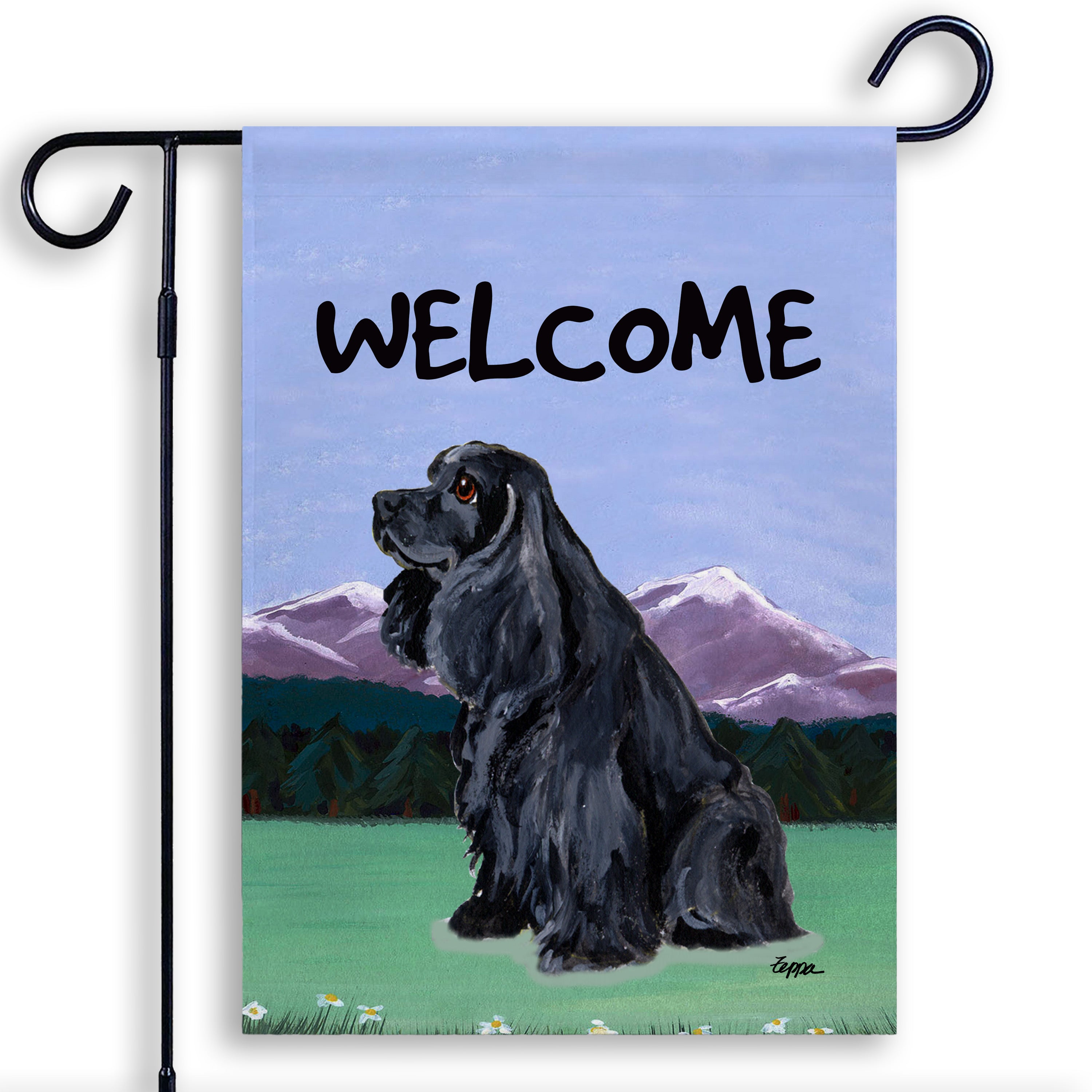 American Cocker Spaniel Garden Flag