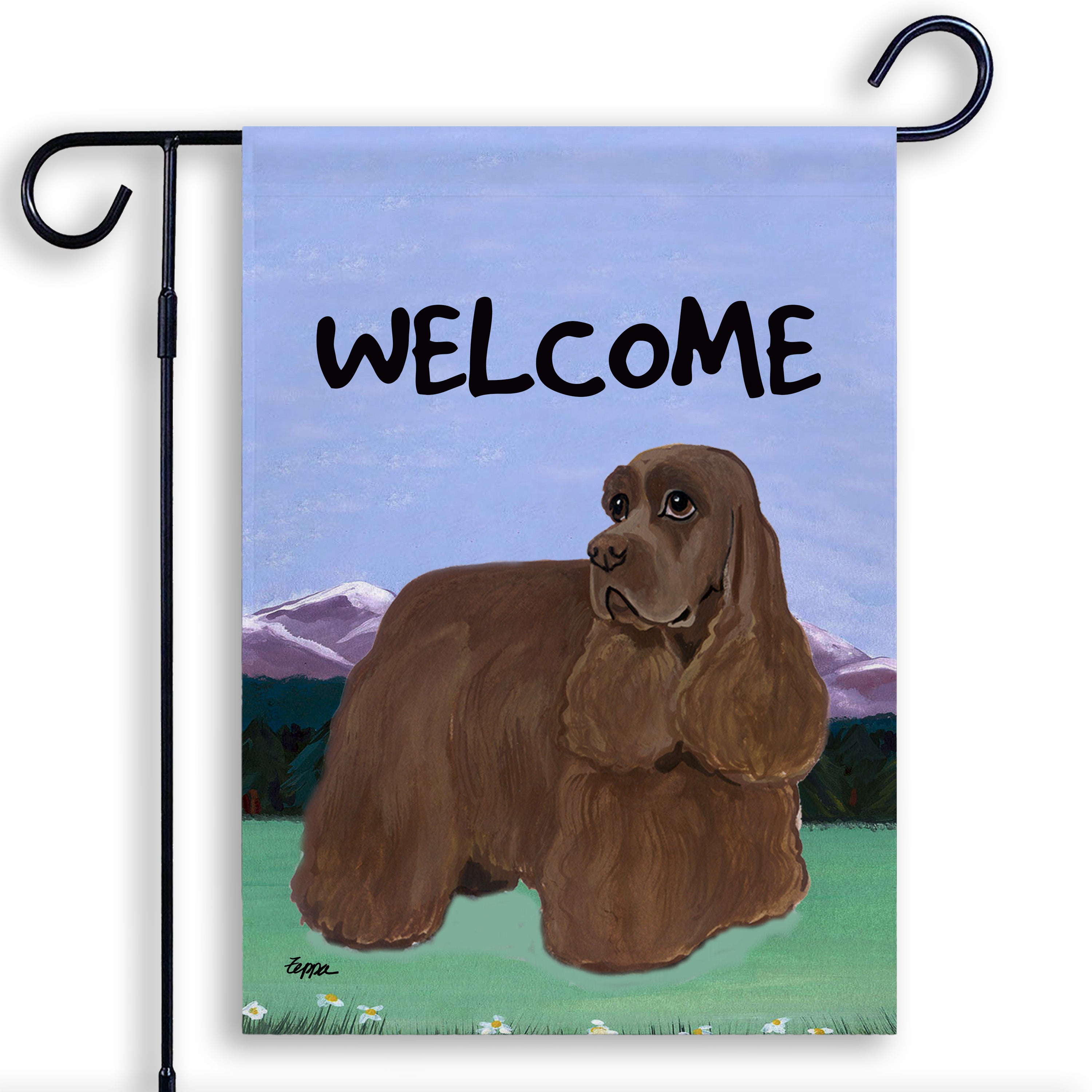 American Cocker Spaniel Garden Flag
