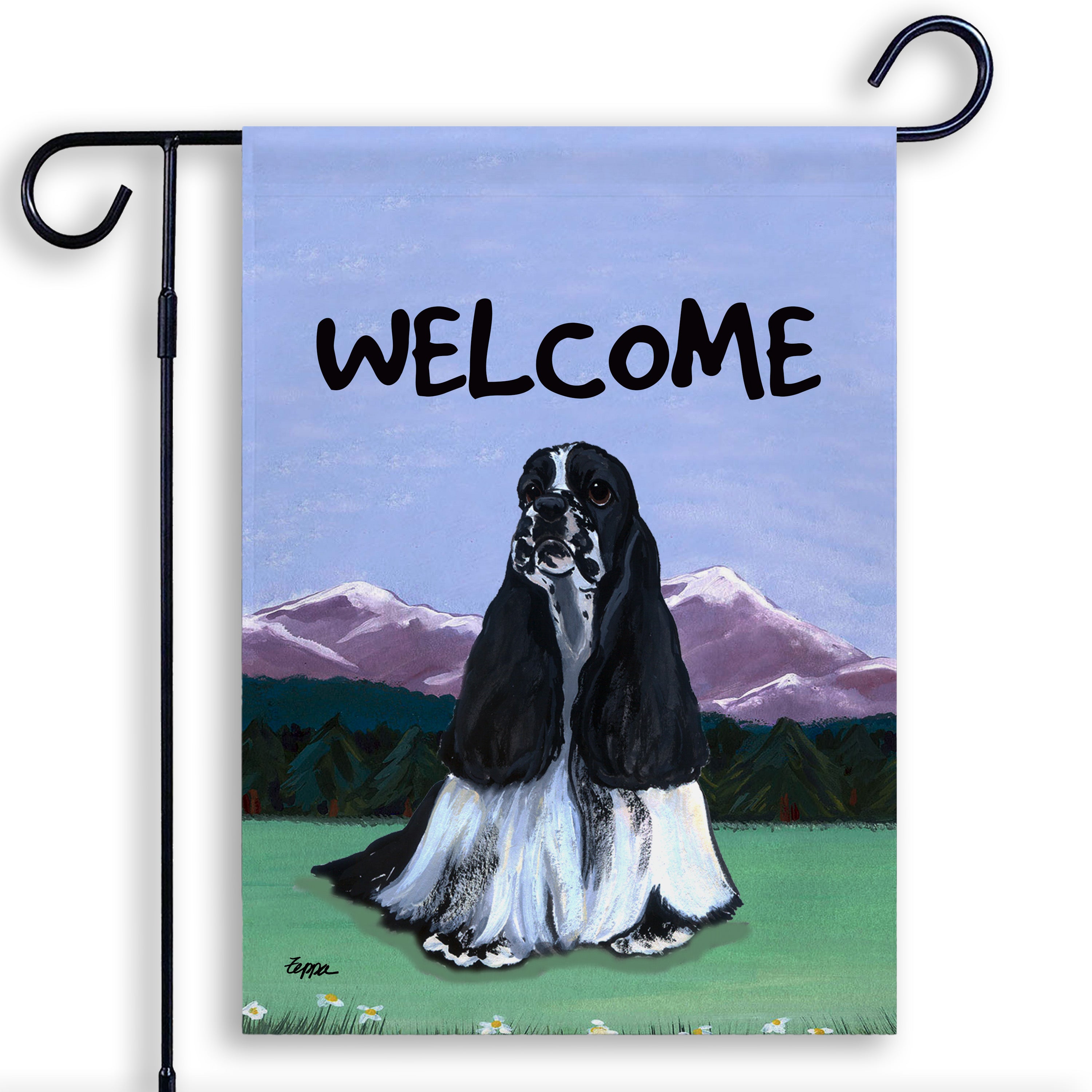 American Cocker Spaniel Garden Flag