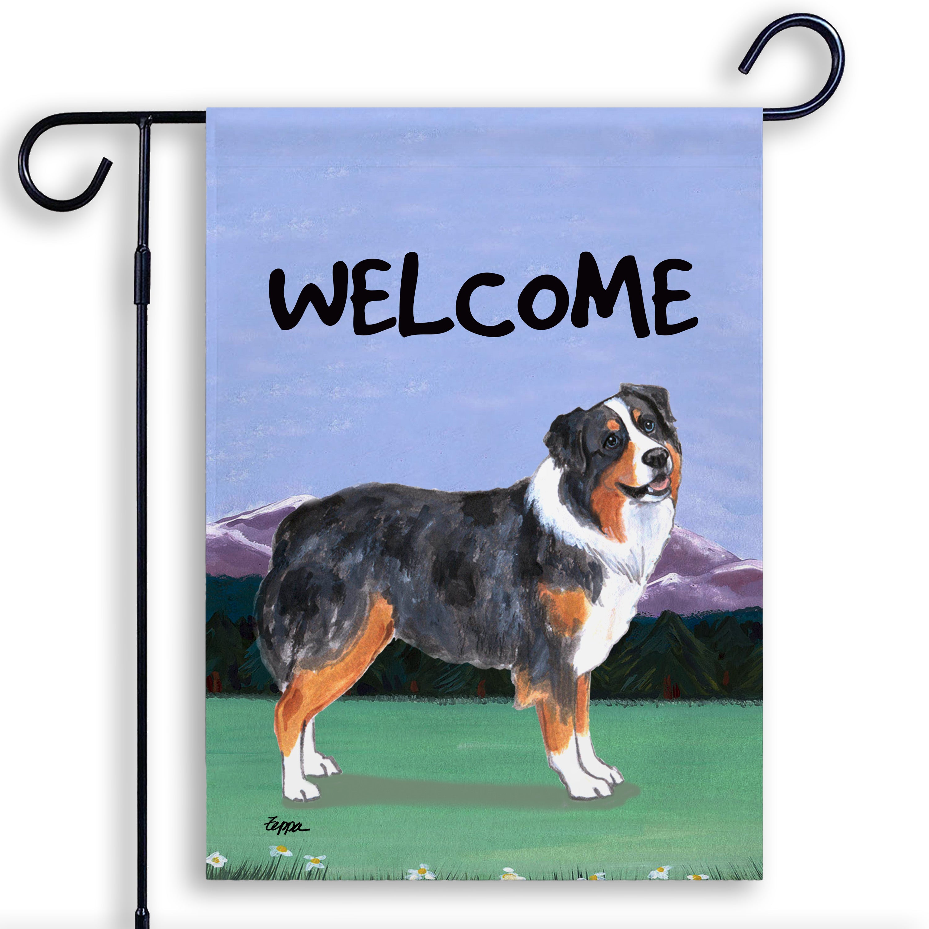 Australian Shepherd Garden Flag