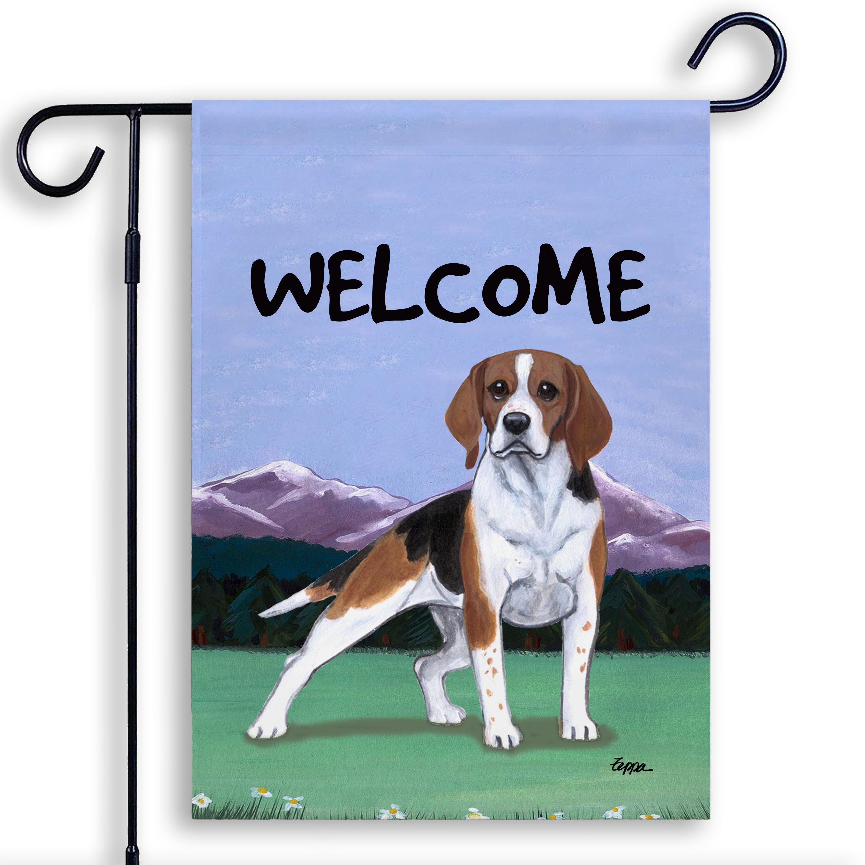 Beagle Garden Flag