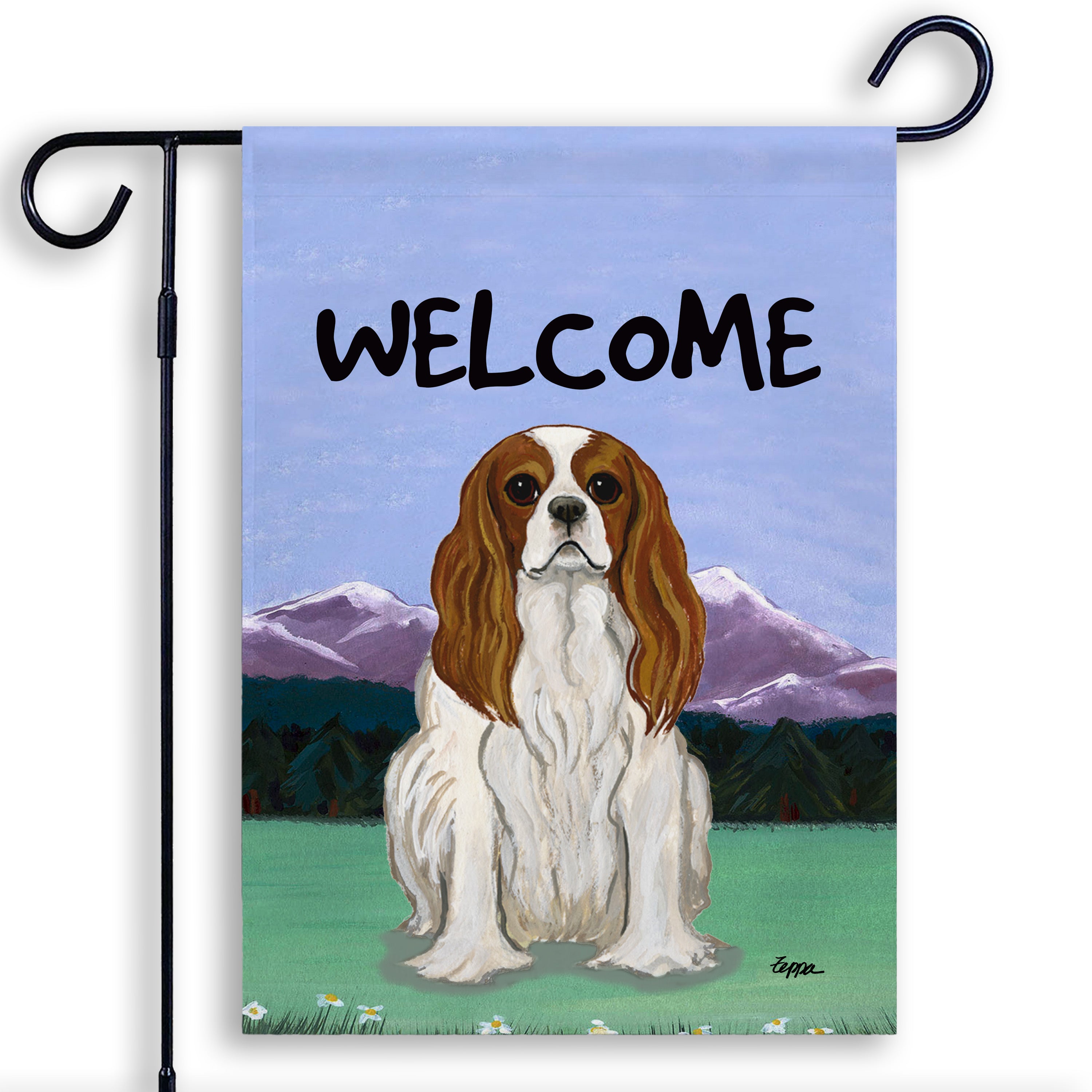 Cavalier King Charles Spaniel Garden Flag