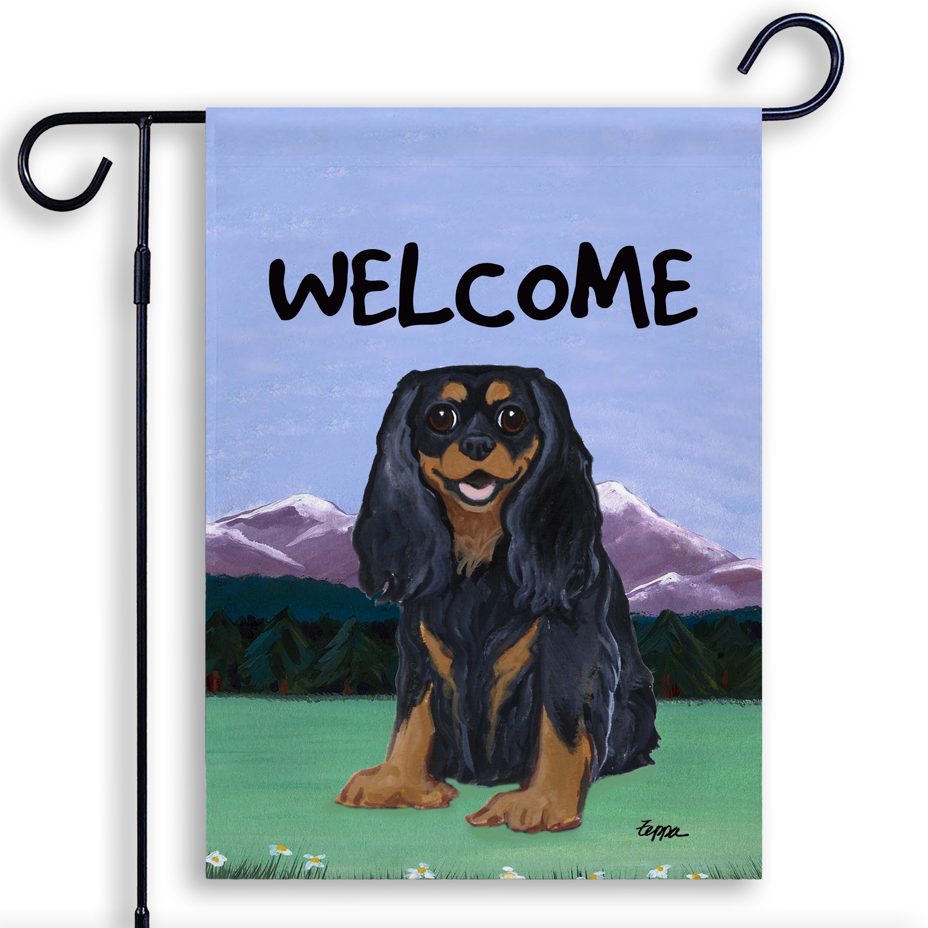 Cavalier King Charles Spaniel Garden Flag