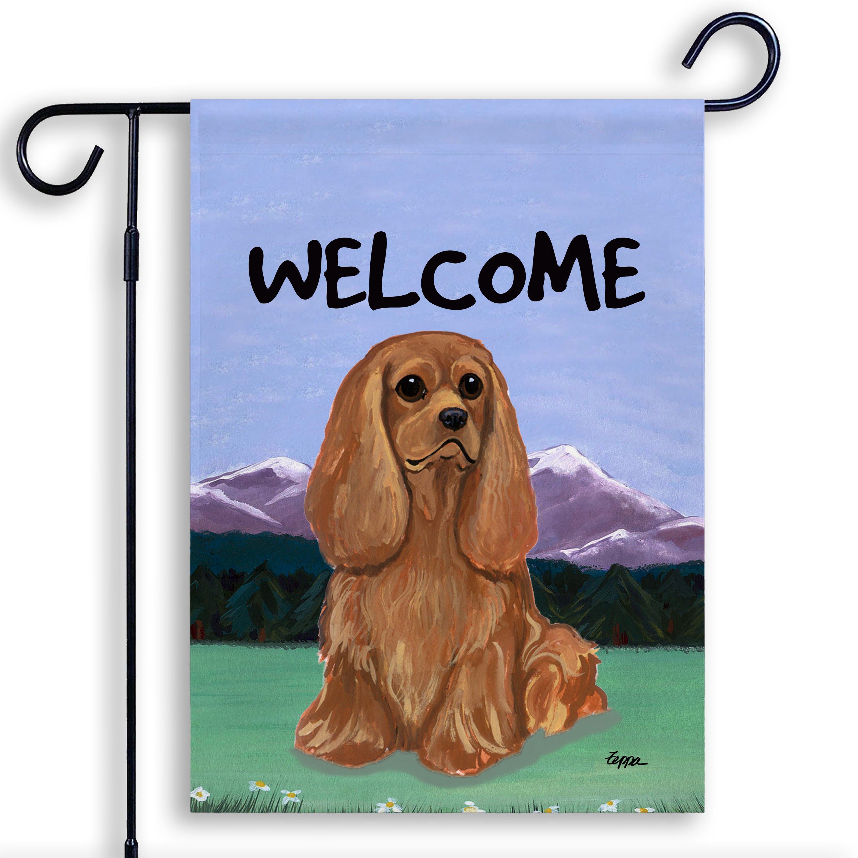 Cavalier King Charles Spaniel Garden Flag