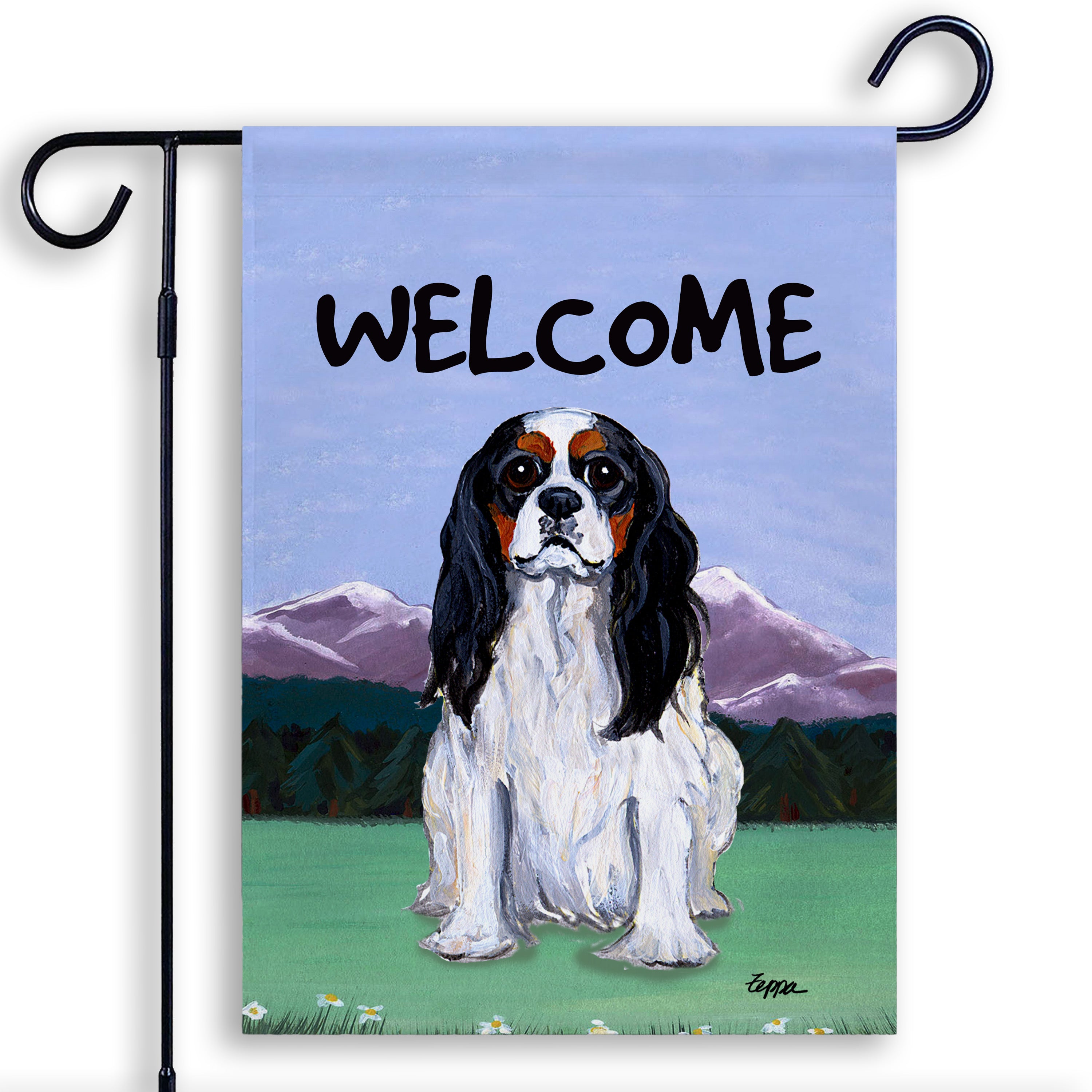 Cavalier King Charles Spaniel Garden Flag