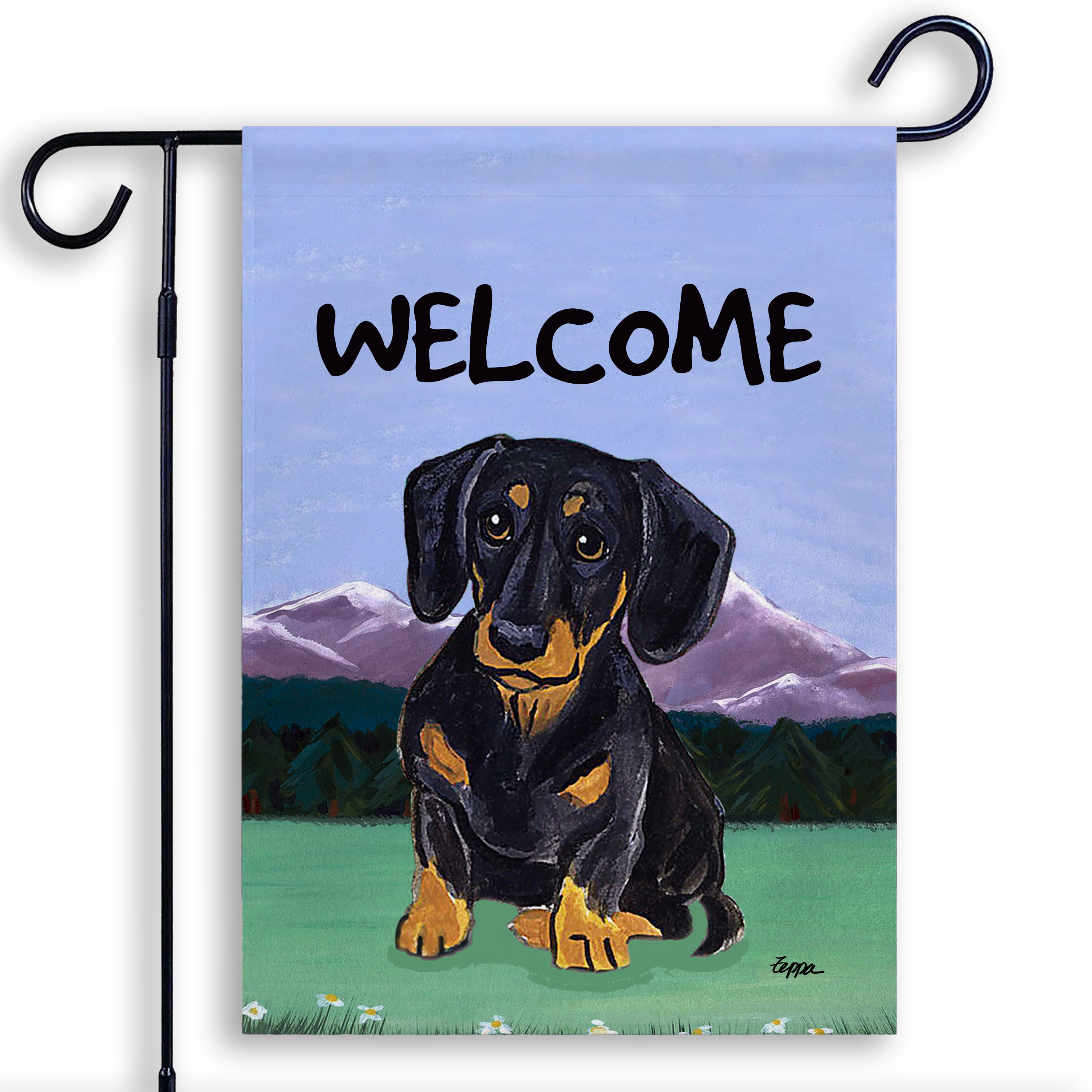 Dachshund Garden Flag