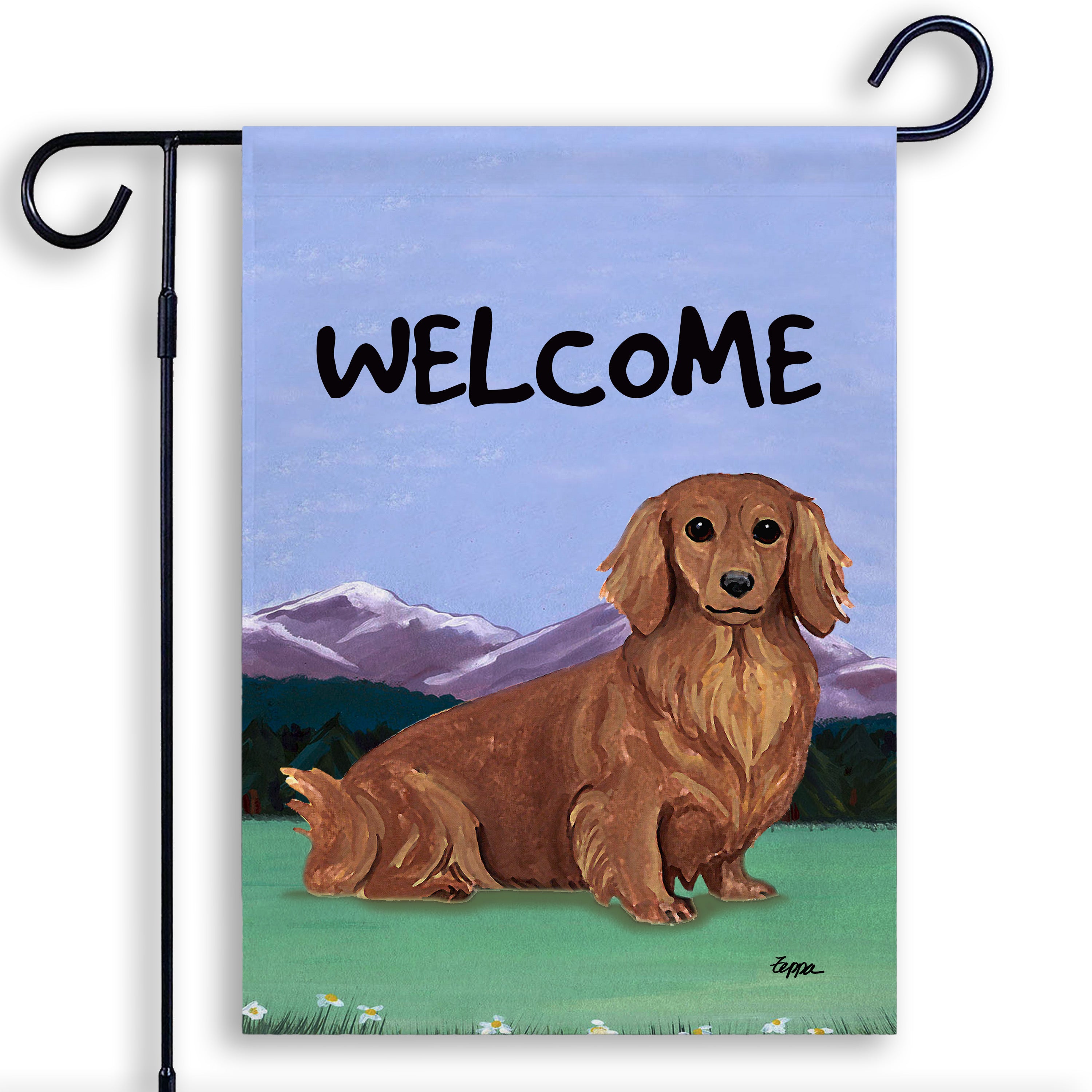 Dachshund Garden Flag